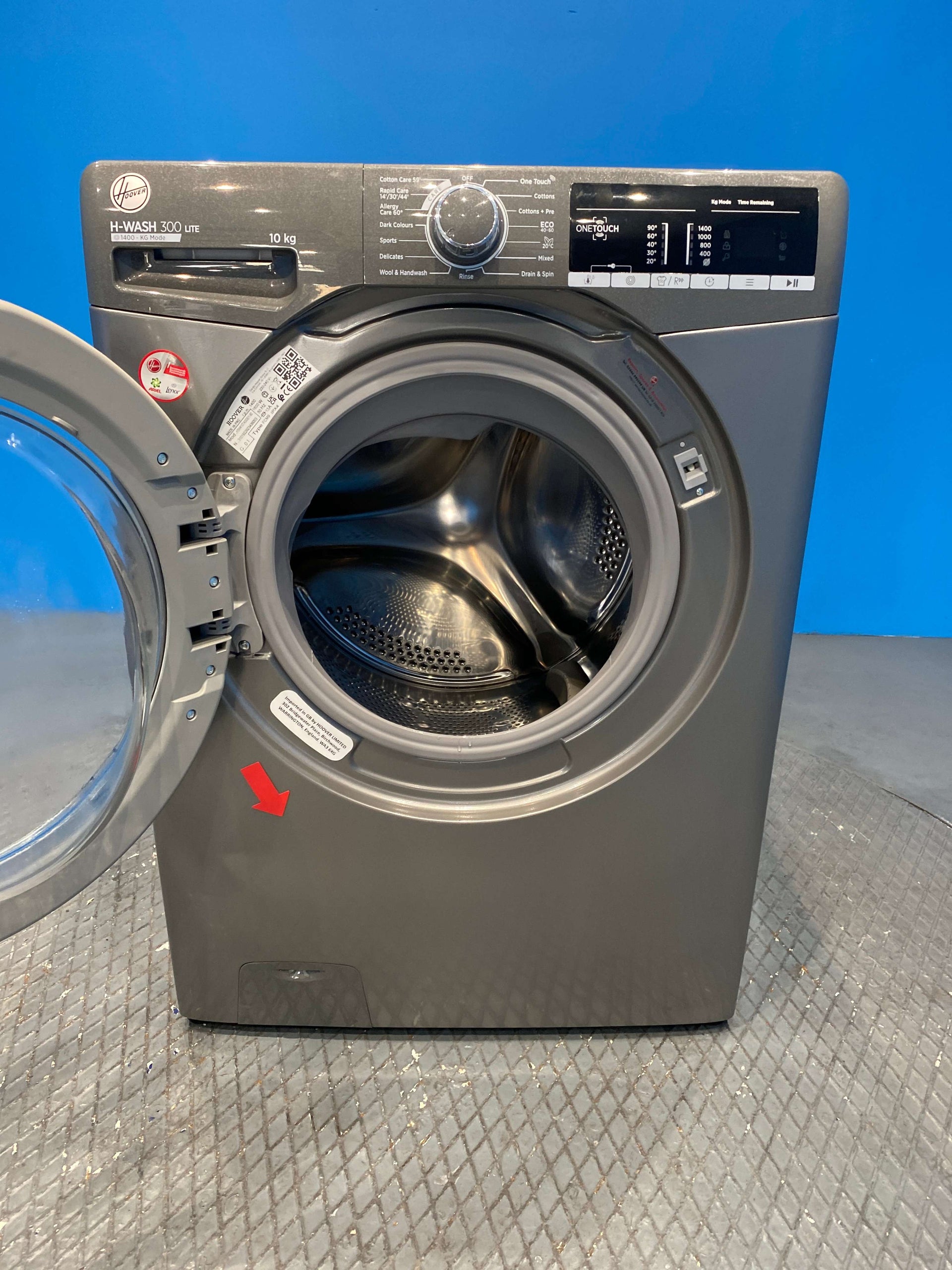 Hoover H3W410TAGGE 10kg 1400 Spin Washing Machine - Anthracite