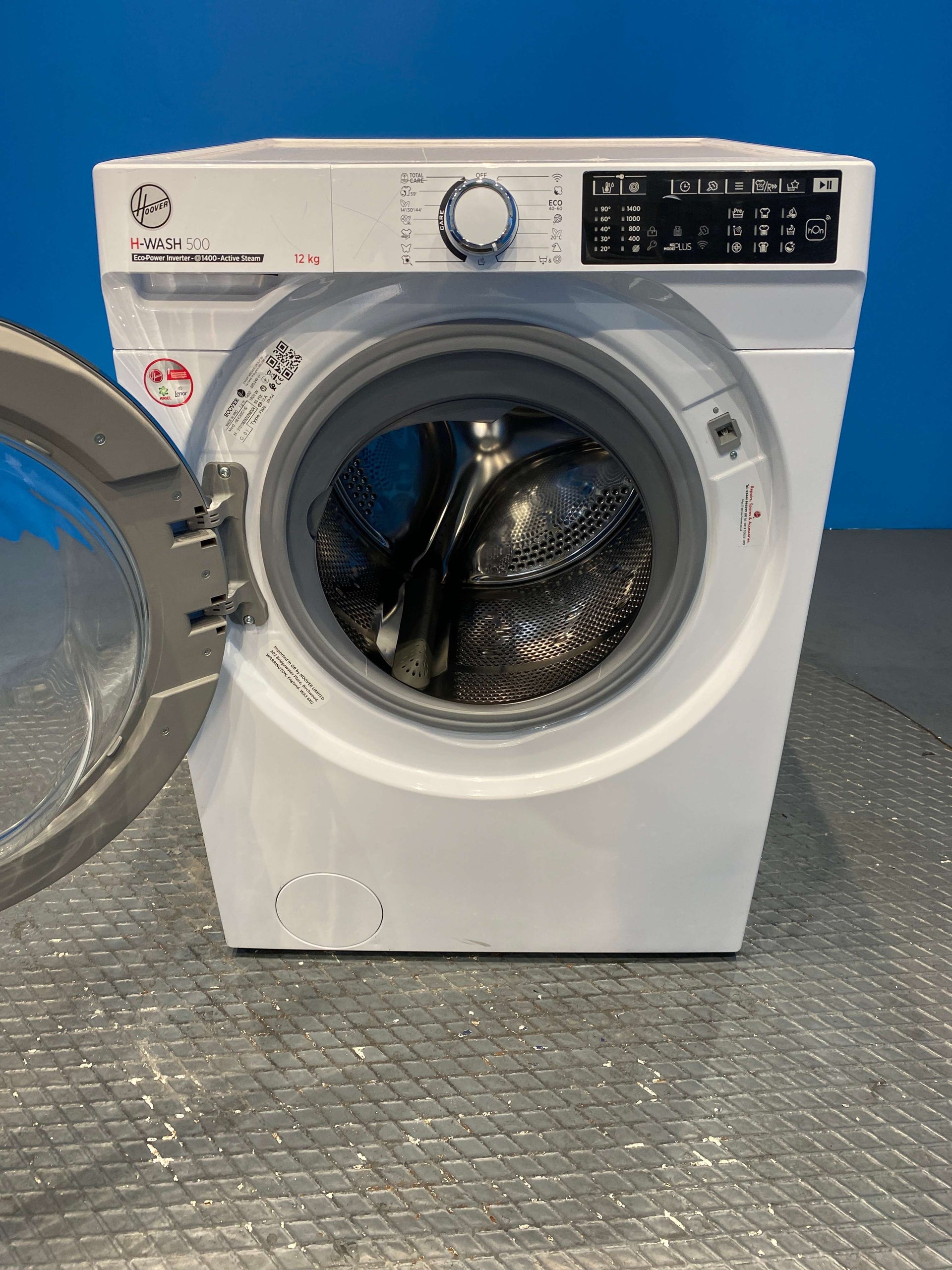 Hoover HW412AMC Freestanding Washing Machine 12kg 1400 Spin - White