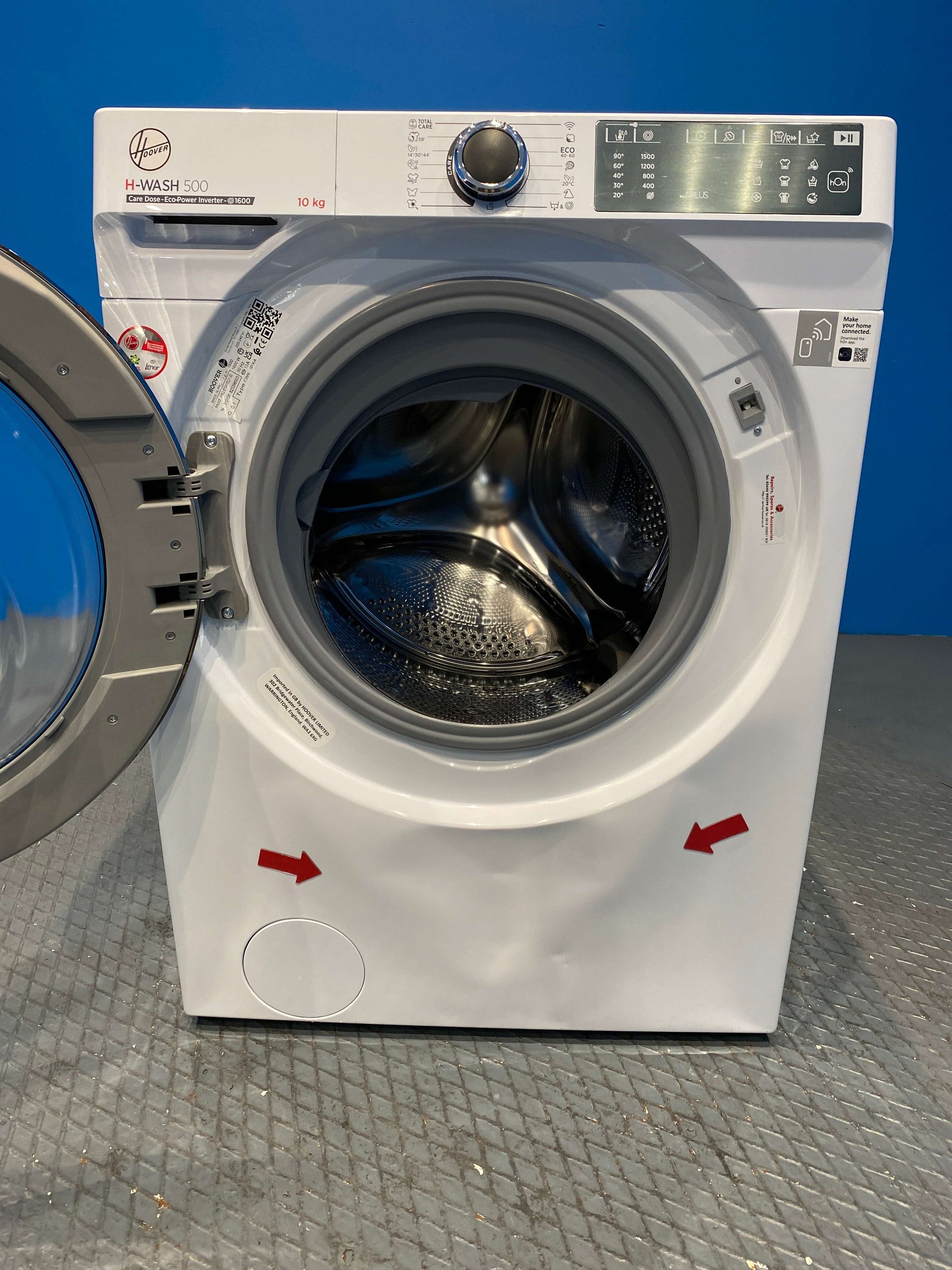 Hoover HWD610AMBC Freestanding Washing Machine 10kg 1600 Spin - White