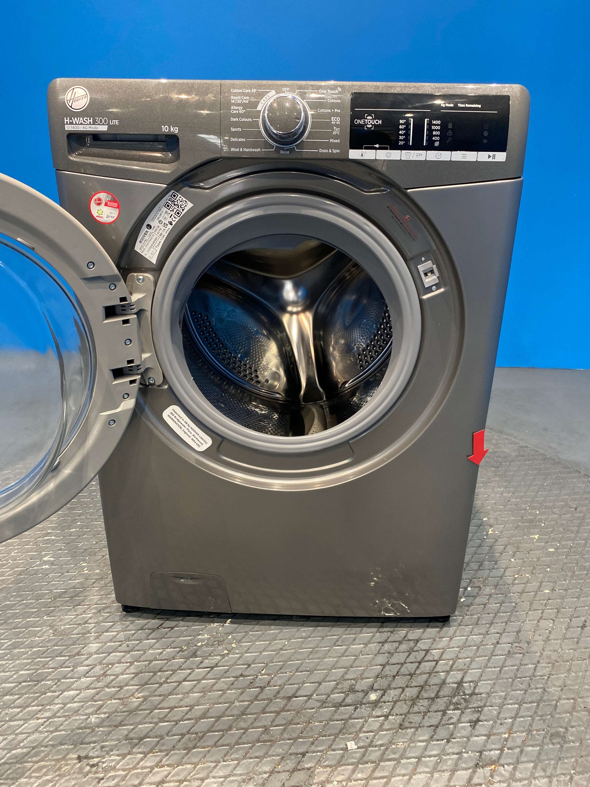 Hoover H3W410TAGGE 10kg 1400 Spin Washing Machine - Anthracite