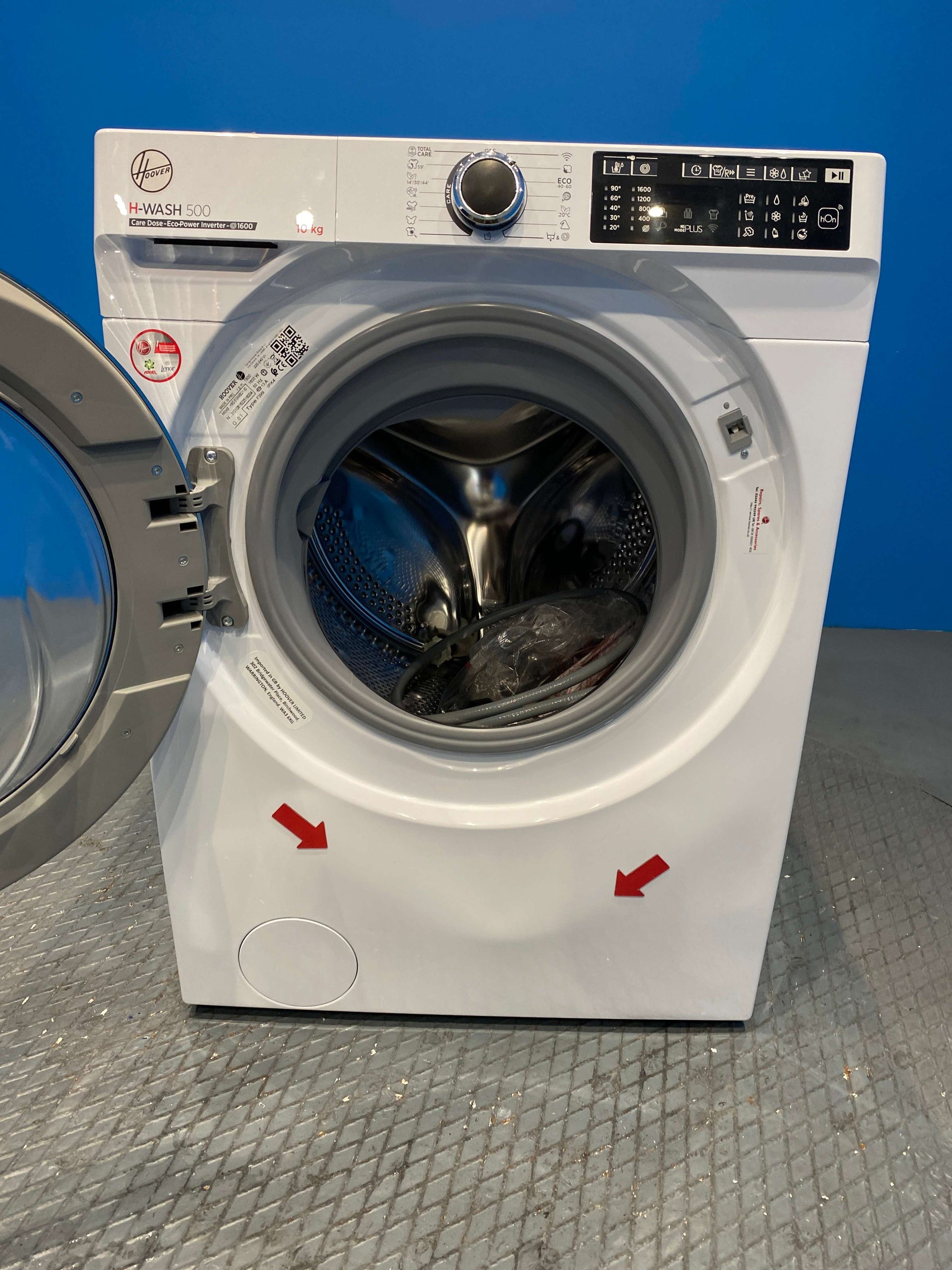 Hoover HWD610AMBC Freestanding Washing Machine 10kg 1600 Spin - White