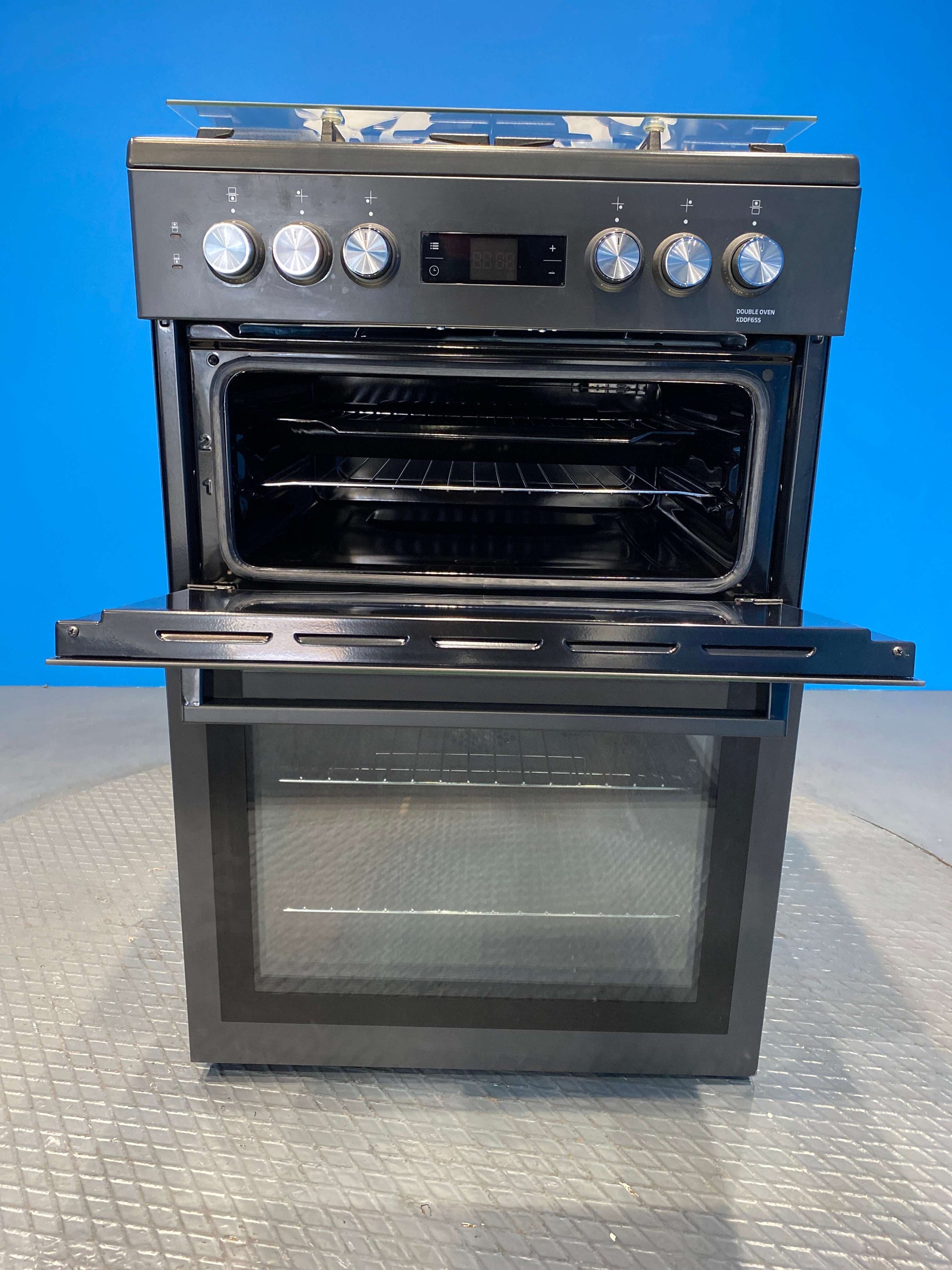 Beko XDDF655T 60cm Dual Fuel Double Oven Electric Cooker - Black