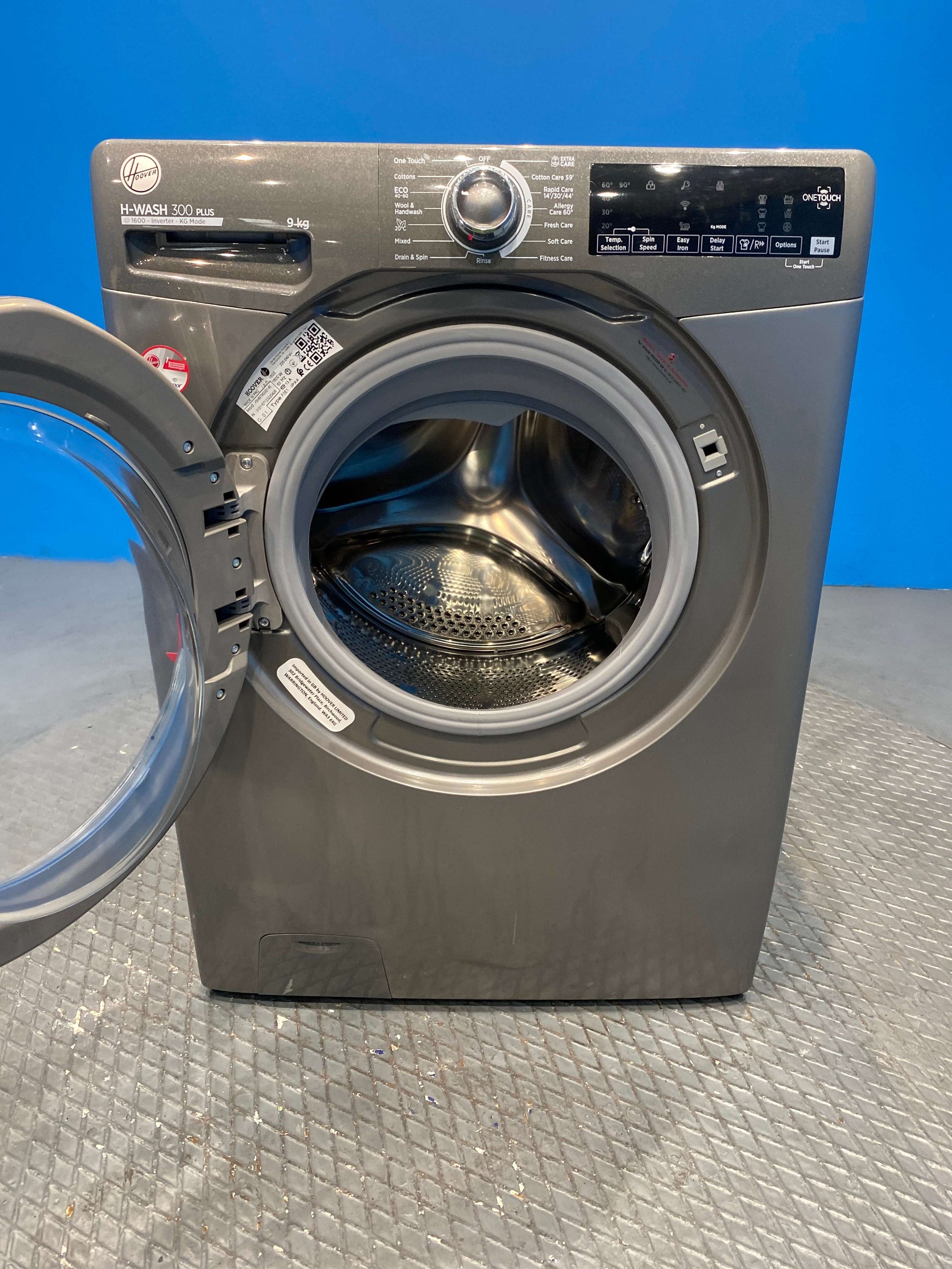 Hoover H3W69TMGGE Freestanding Washing Machine 9kg 1600 Spin - Graphite