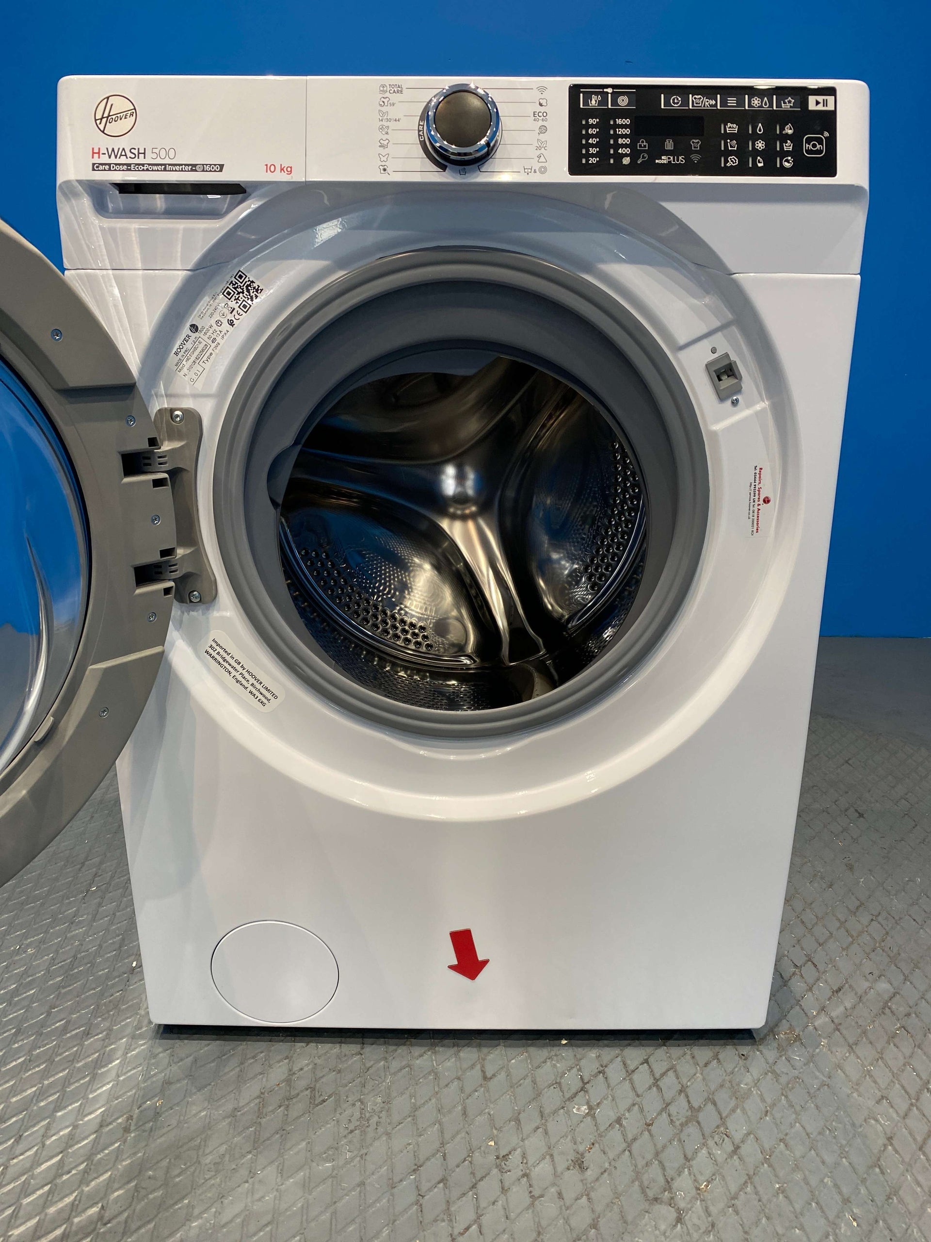 Hoover HWD610AMBC Freestanding Washing Machine 10kg 1600 Spin - White