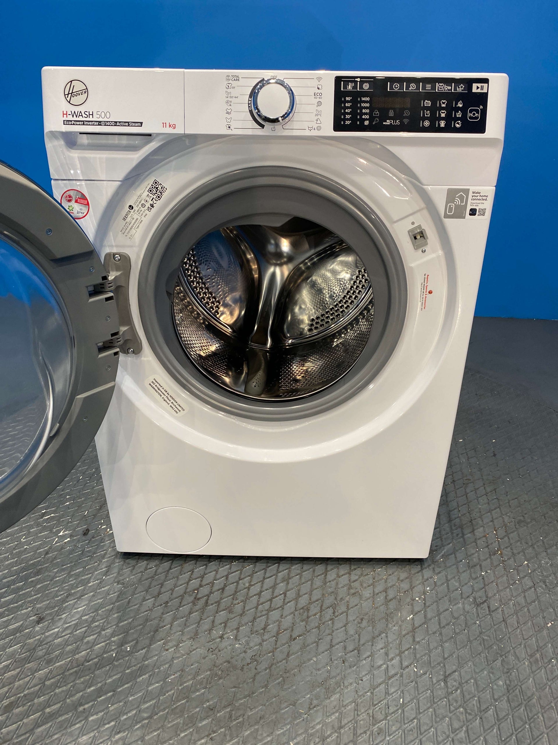 Hoover HW411AMC Freestanding Washing Machine 11kg 1400 Spin - White