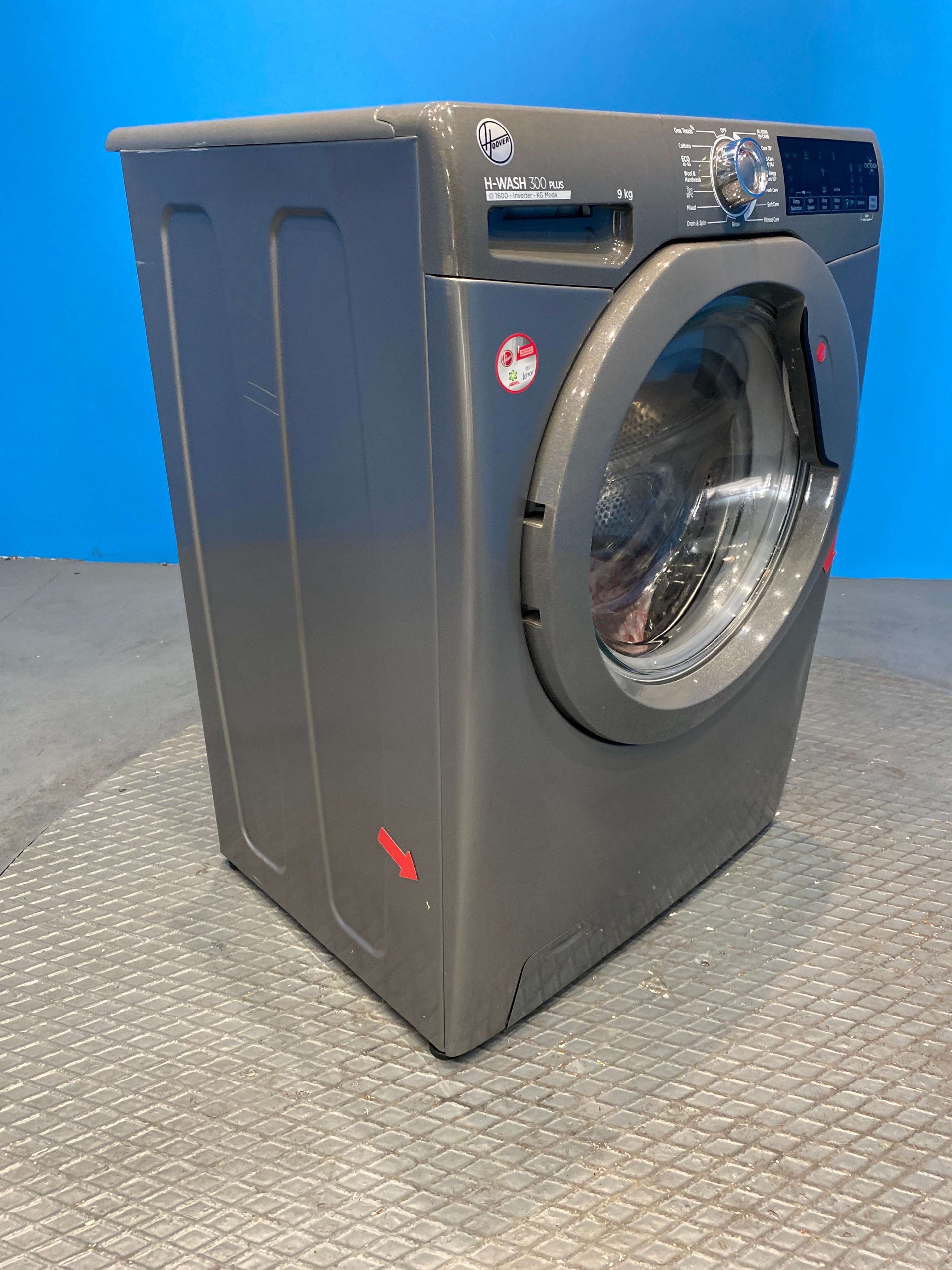 Hoover H3W69TMGGE Freestanding Washing Machine 9kg 1600 Spin - Graphite