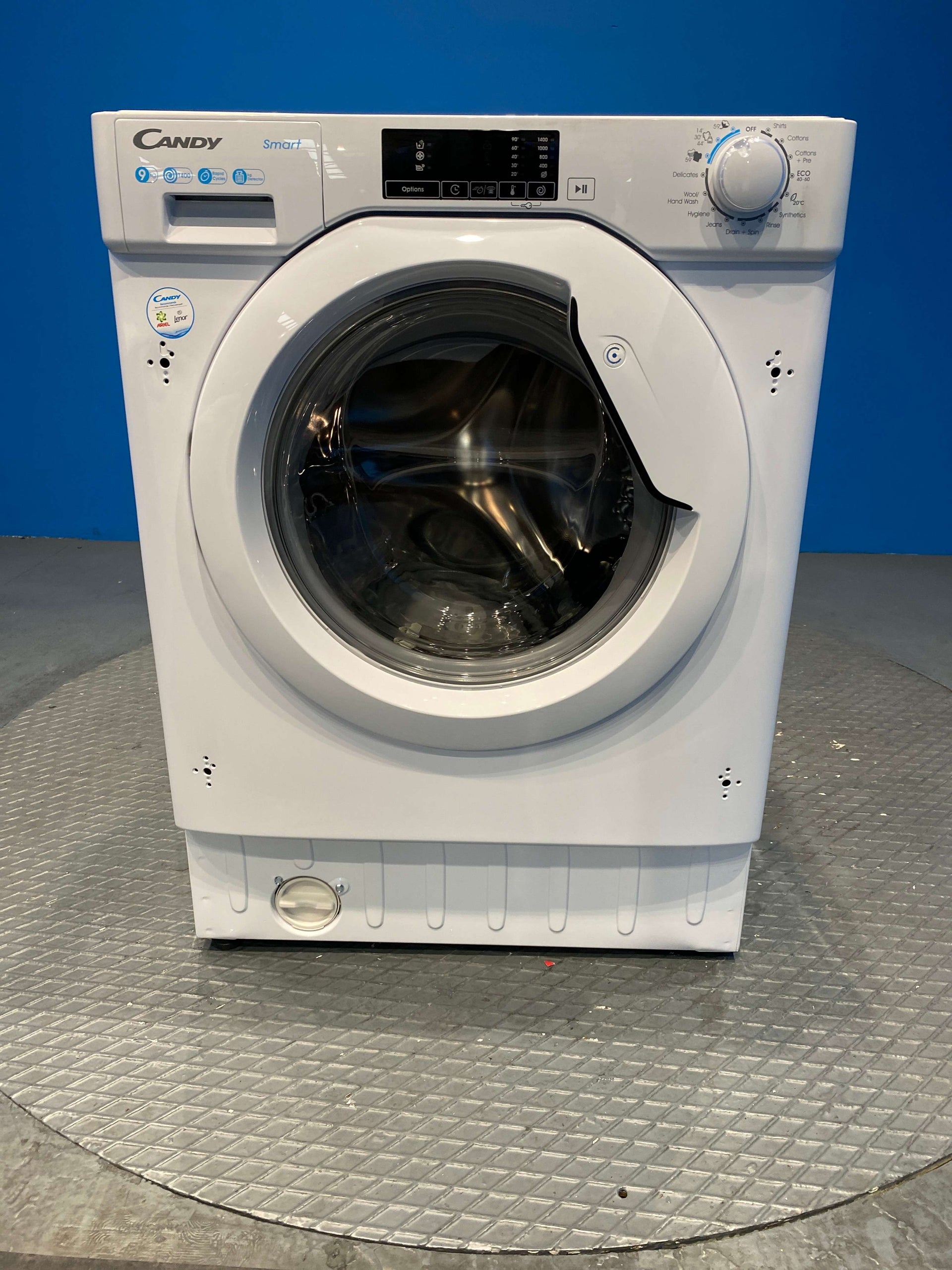 Candy CBW49D1W4 Integrated 9kg 1400 Spin Washing Machine - White