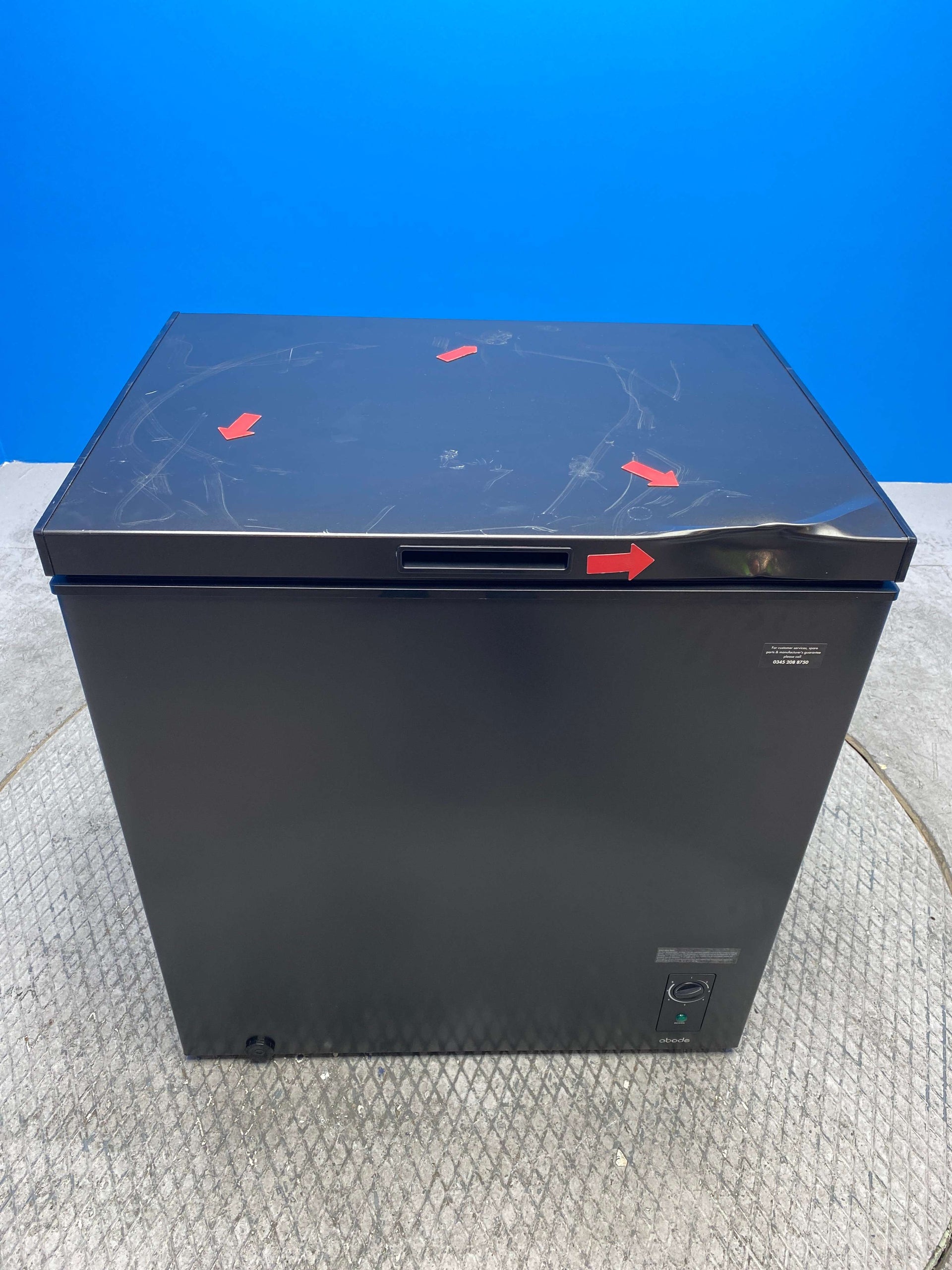 Abode A198CF0E1B 198 Litre Chest Freezer - Black