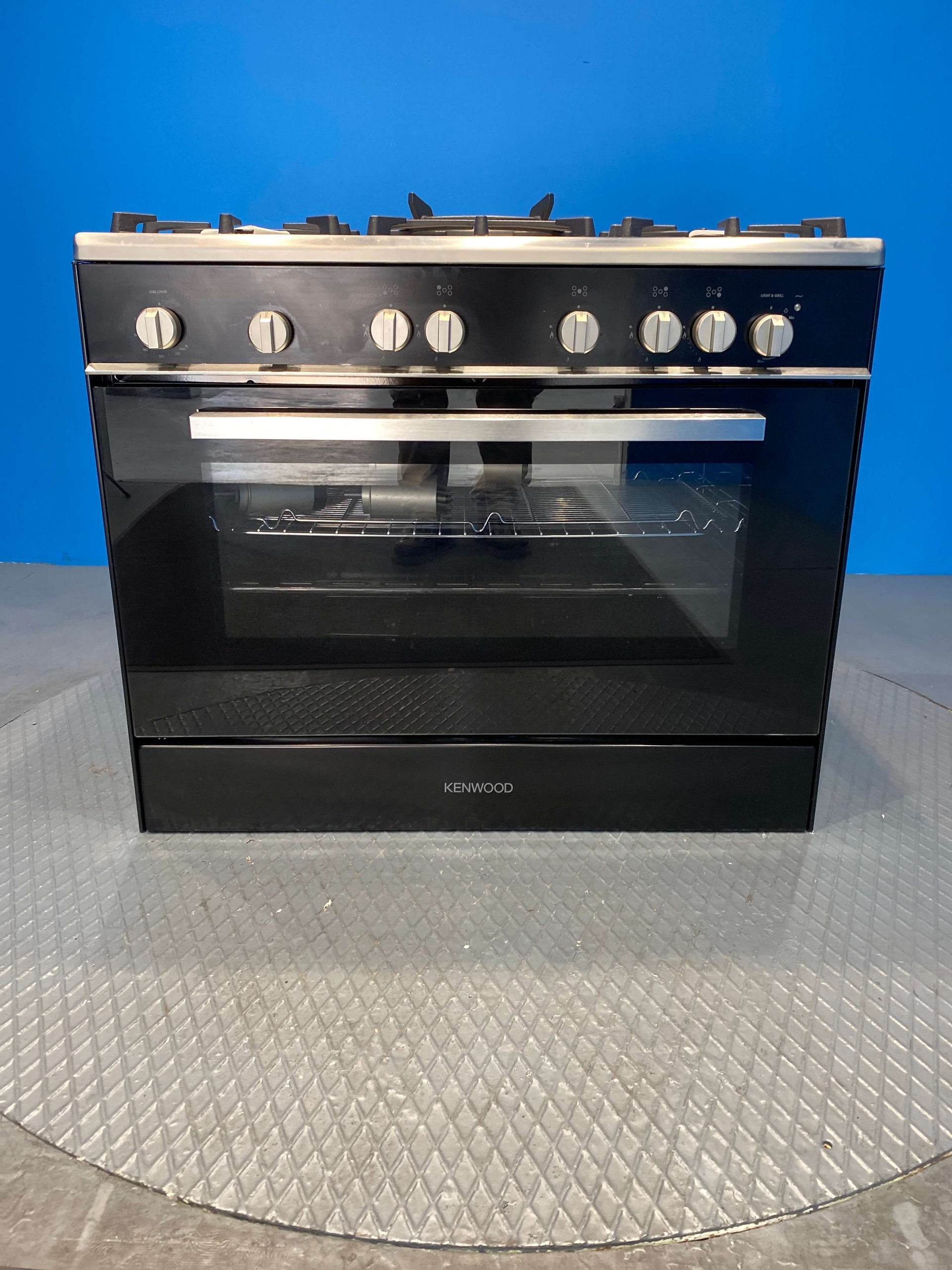 Kenwood CK307G 90cm Gas Range Cooker - Black / Chrome