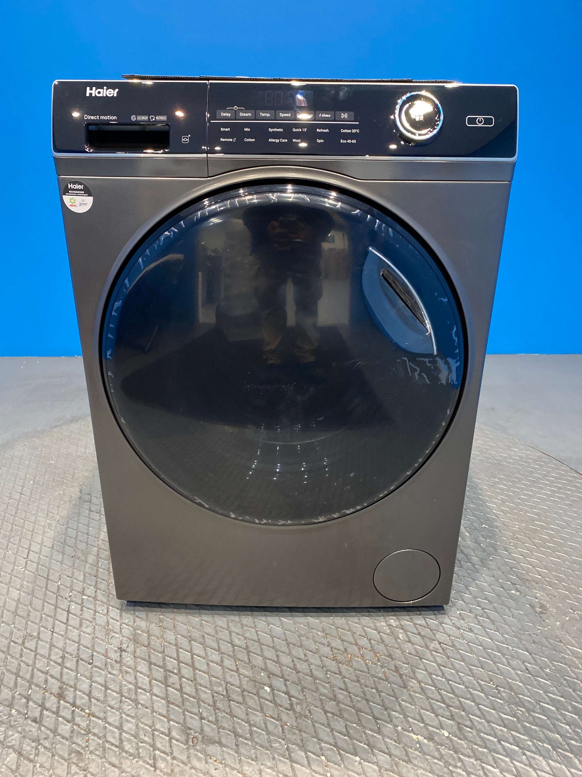 Haier HW90-B14959S8U1 10kg 1400 Spin Washing Machine - Graphite