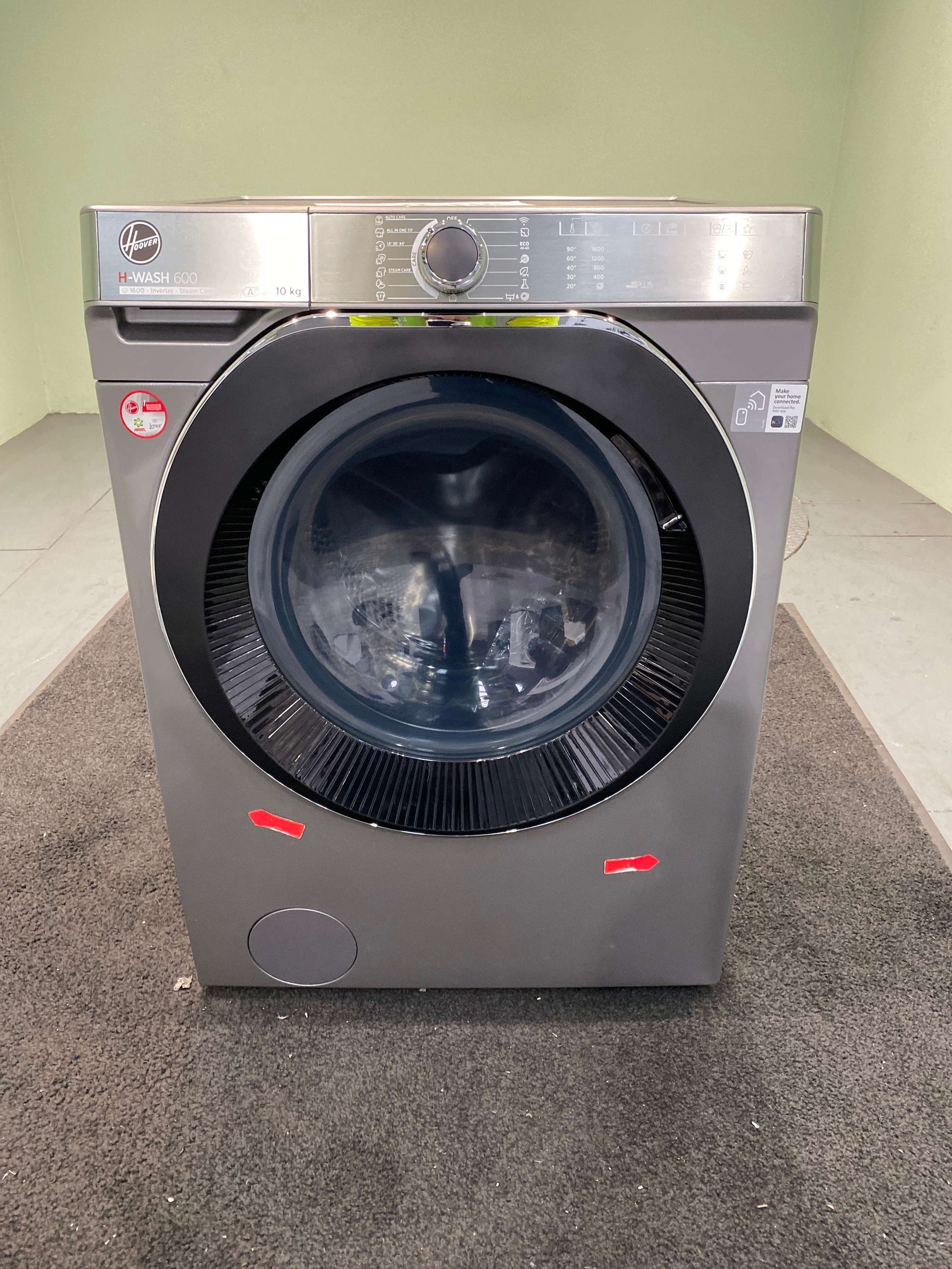 Hoover H6WPB610MBCR8 Freestanding Washing Machine 10kg 1600 Spin - White