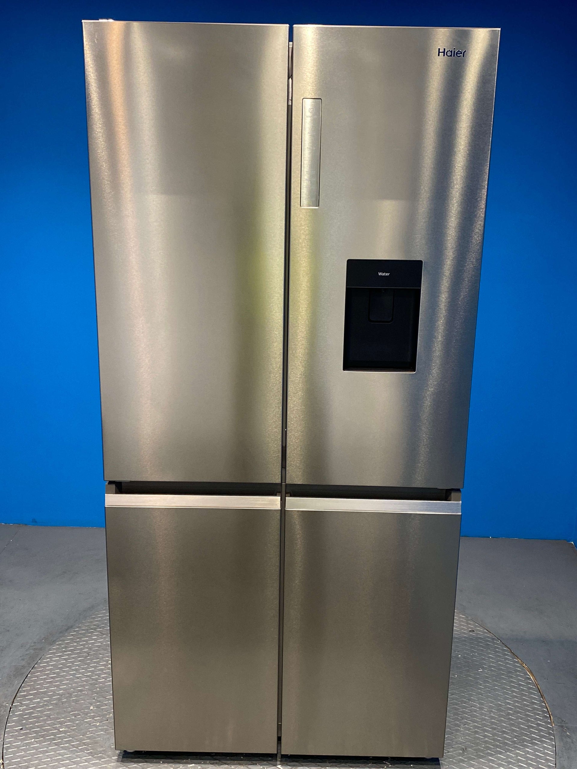 Haier HTF-520IP7 Fridge Freezer 4 Door 60/40 525 Litres - Platinum Inox