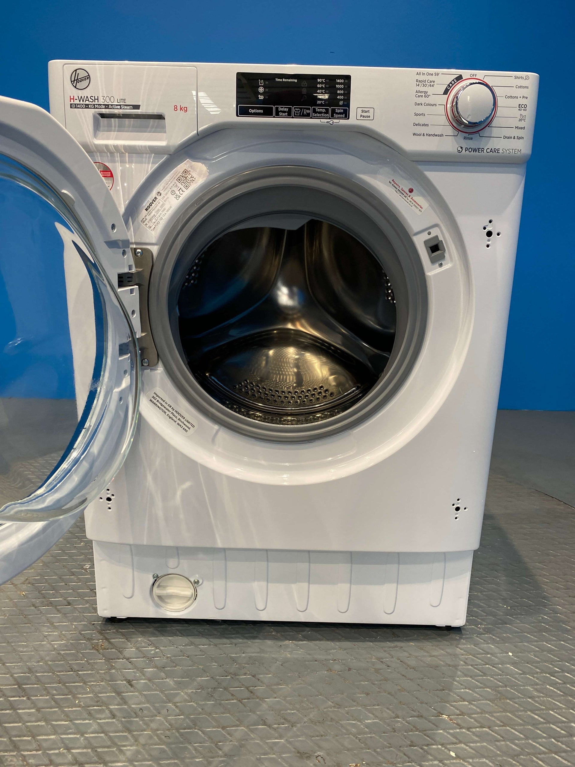 Hoover HBWS48D1ACE Built In Washing Machine 8kg 1400 Spin - White