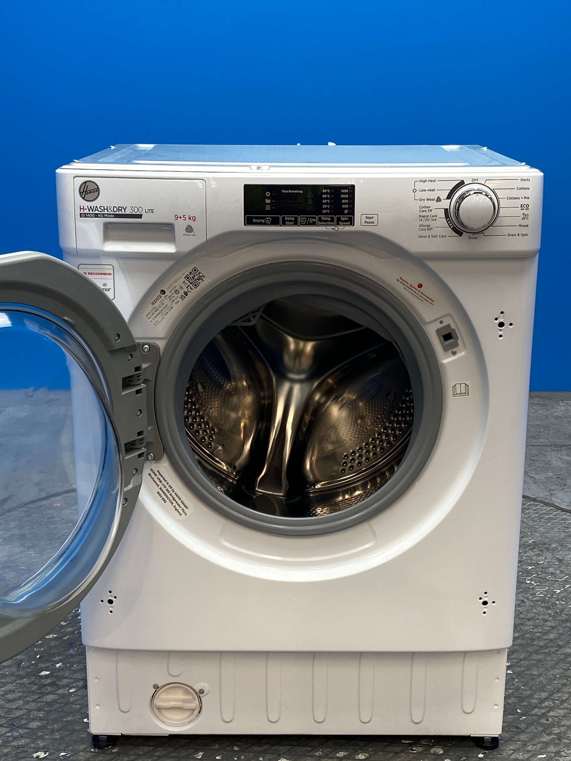 Hoover HBD495D1E Integrated 9/5kg 1400 Spin Washer Dryer