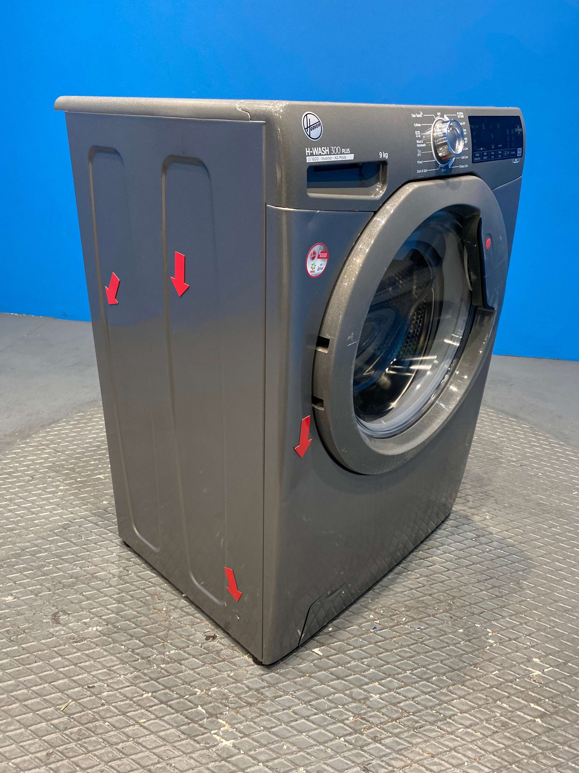 Hoover H3W69TMGGE Freestanding Washing Machine 9kg 1600 Spin - Graphite