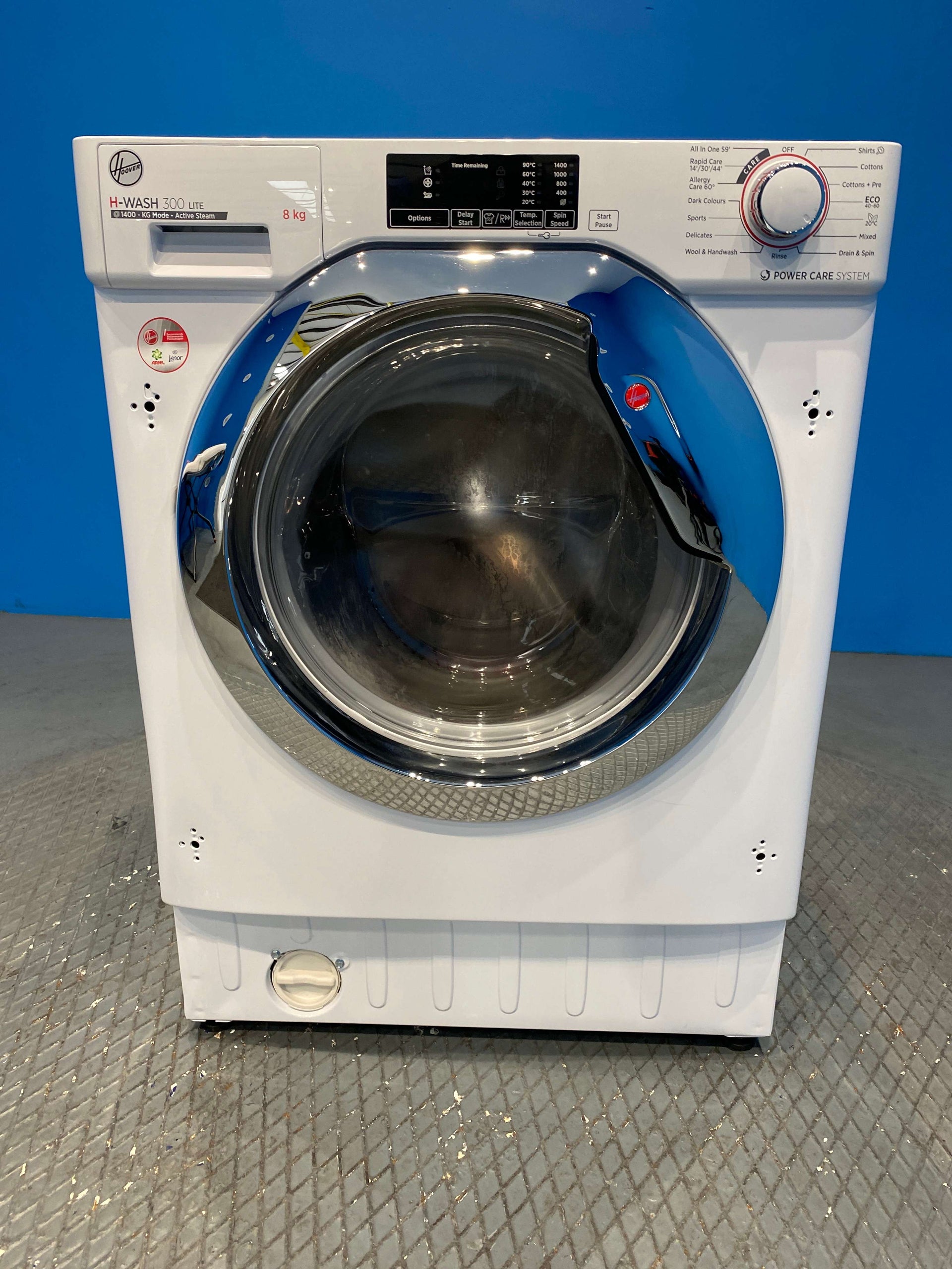 Hoover HBWS48D1ACE Built In Washing Machine 8kg 1400 Spin - White