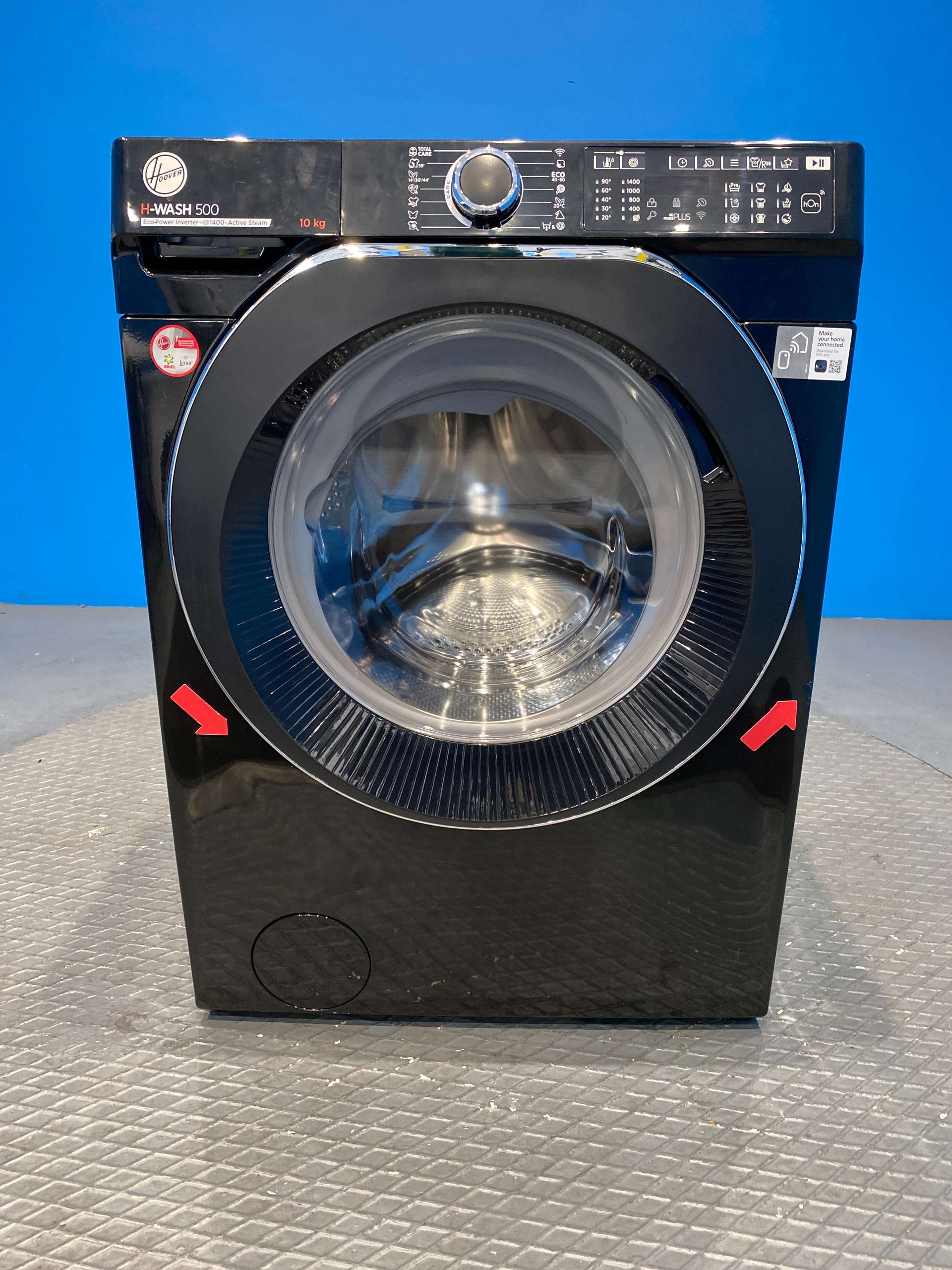 Hoover HW410AMBCB 10kg 1400 Spin Washing Machine - Black