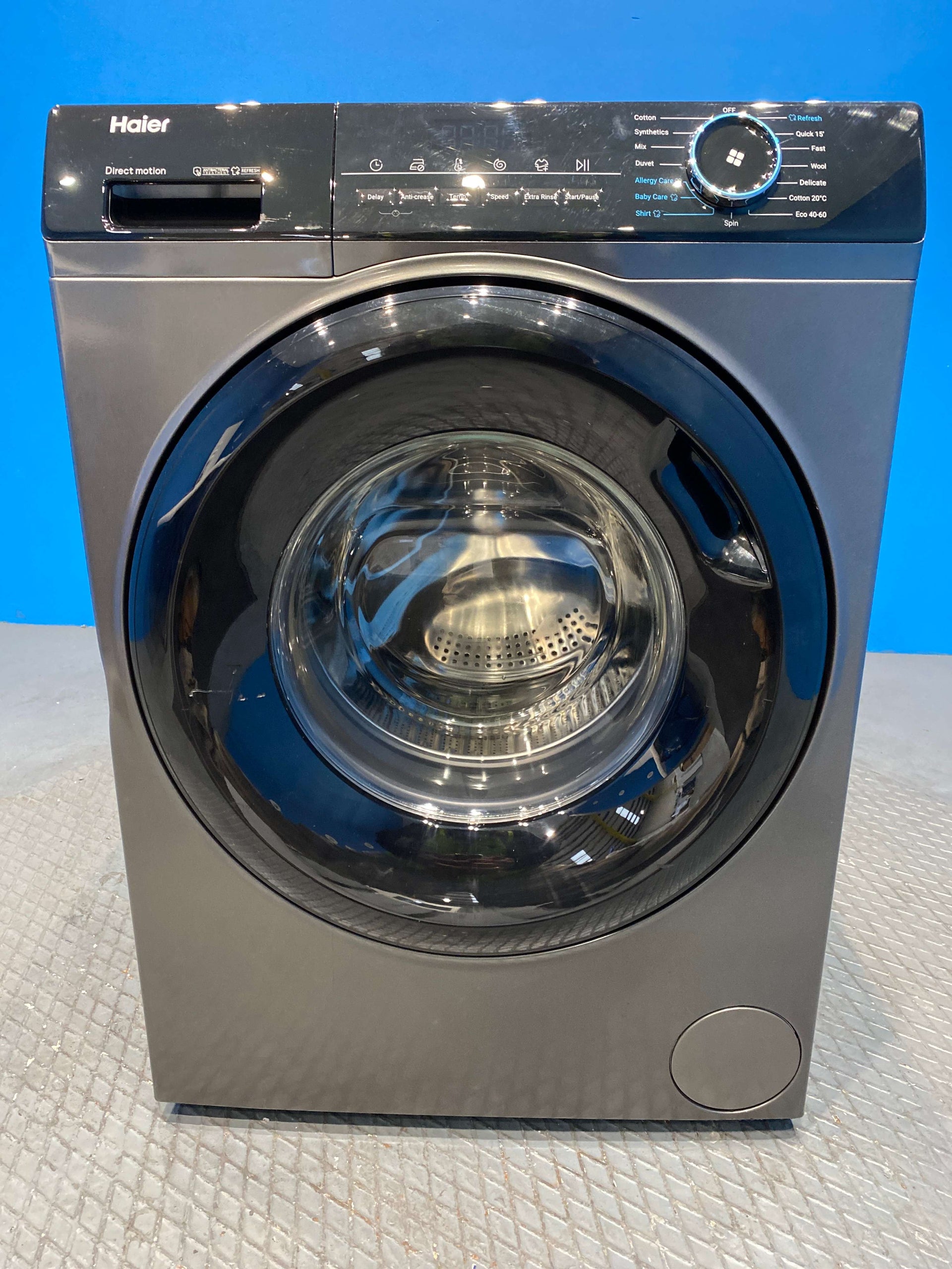 Haier HW100-B14939S8 Series 3 10 kg 1400 Spin Washing Machine - Graphite