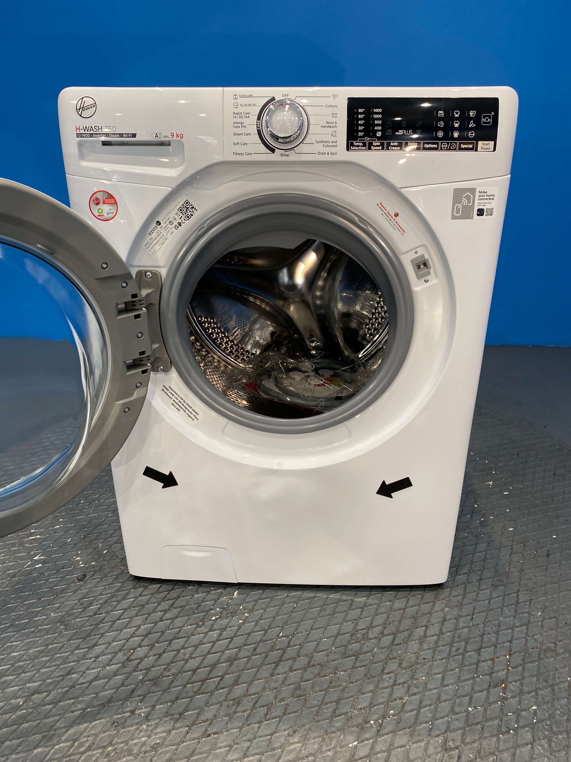 Hoover H3WPS496TAM6 Freestanding Washing Machine 9kg 1400 Spin - White