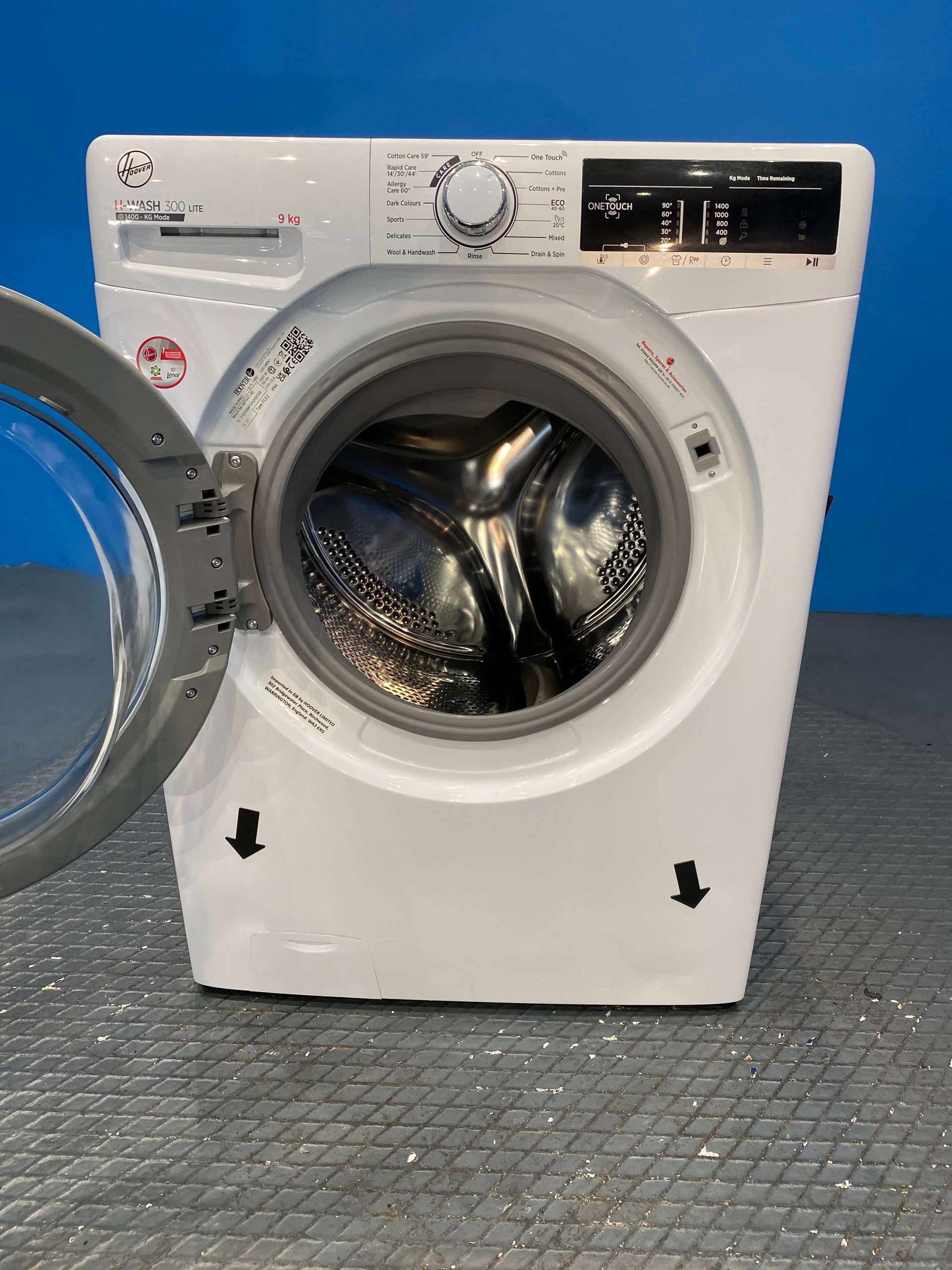 Hoover H3W49TA4 Freestanding Washing Machine 9kg 1400 Spin - White