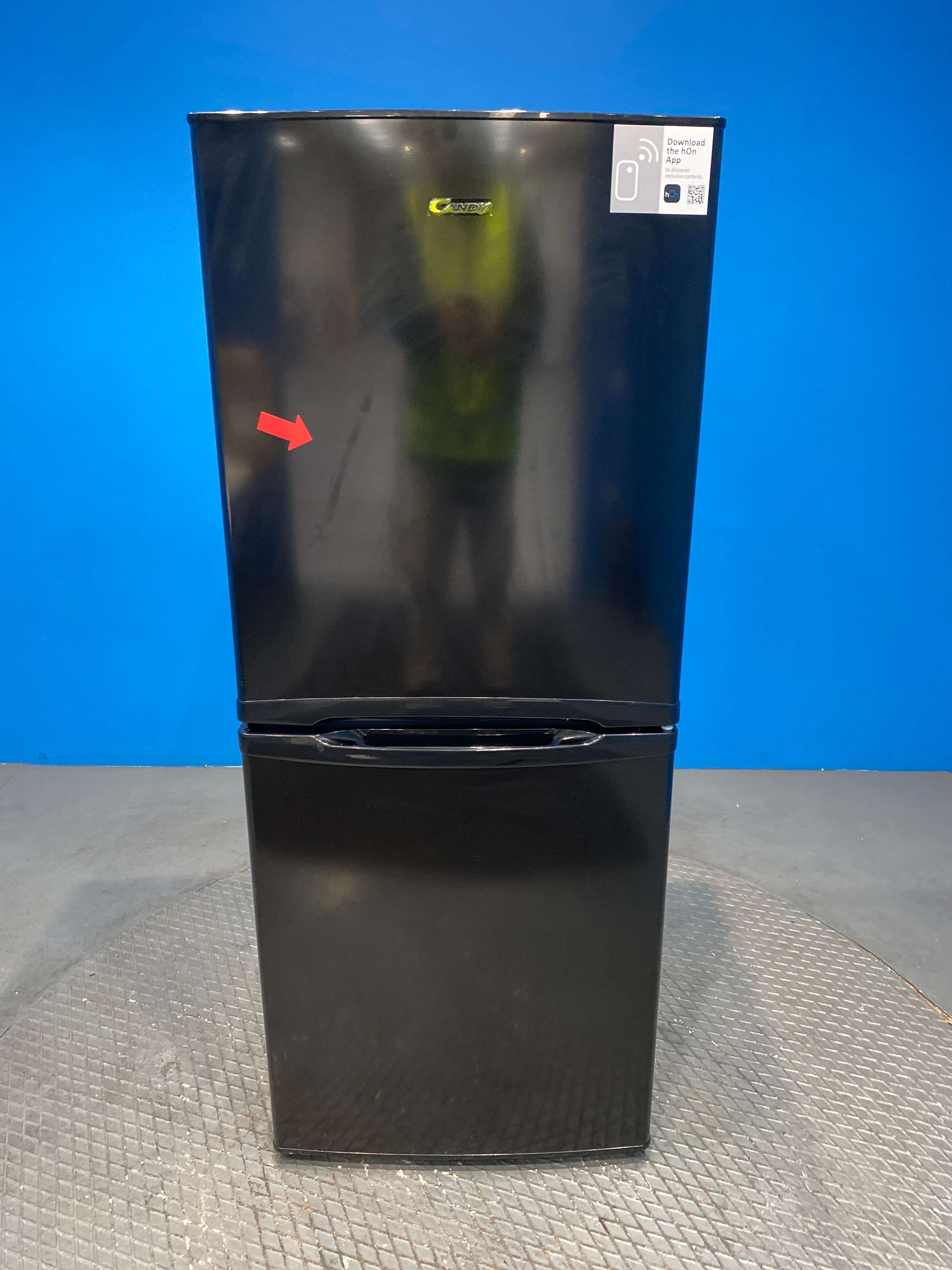 Candy CCH1S513EBK 185 Litre Combi Fridge Freezer - Black