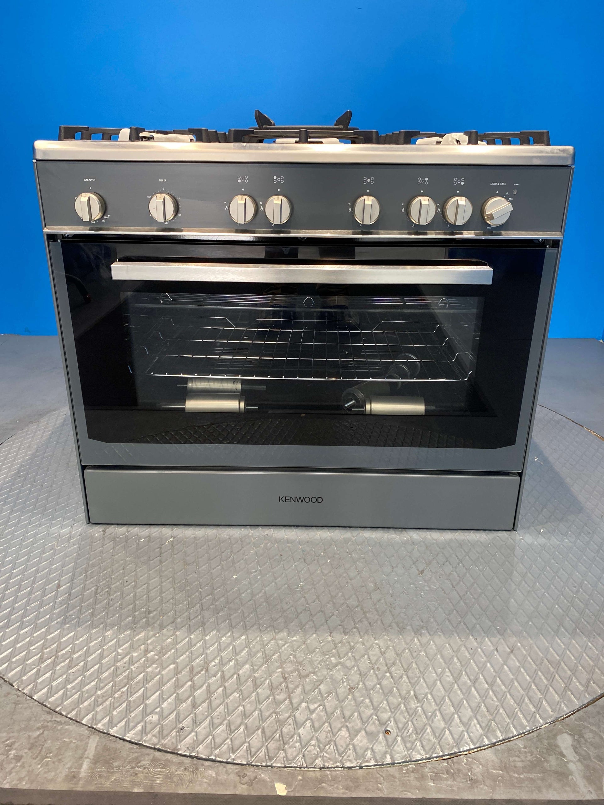 Kenwood CK307GSL 90 cm Gas Range Cooker - Slate Grey