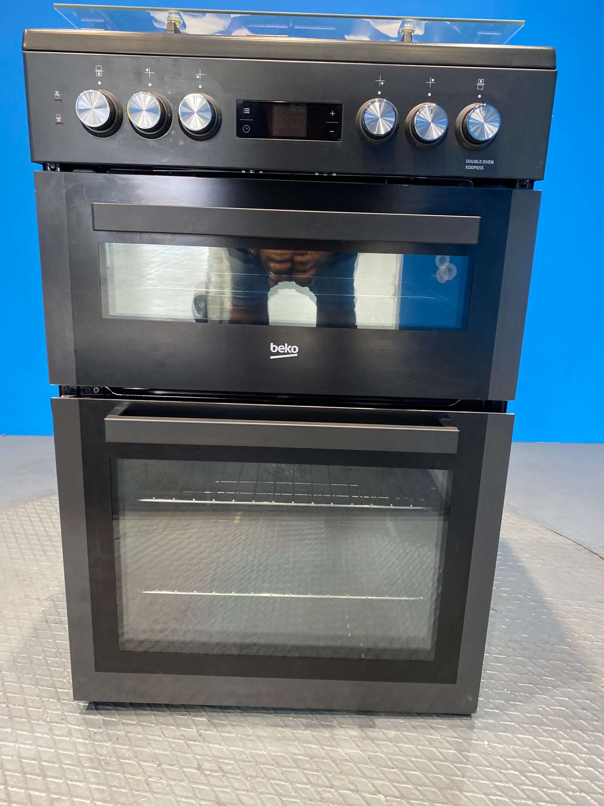 Beko XDDF655T 60cm Dual Fuel Double Oven Electric Cooker - Black