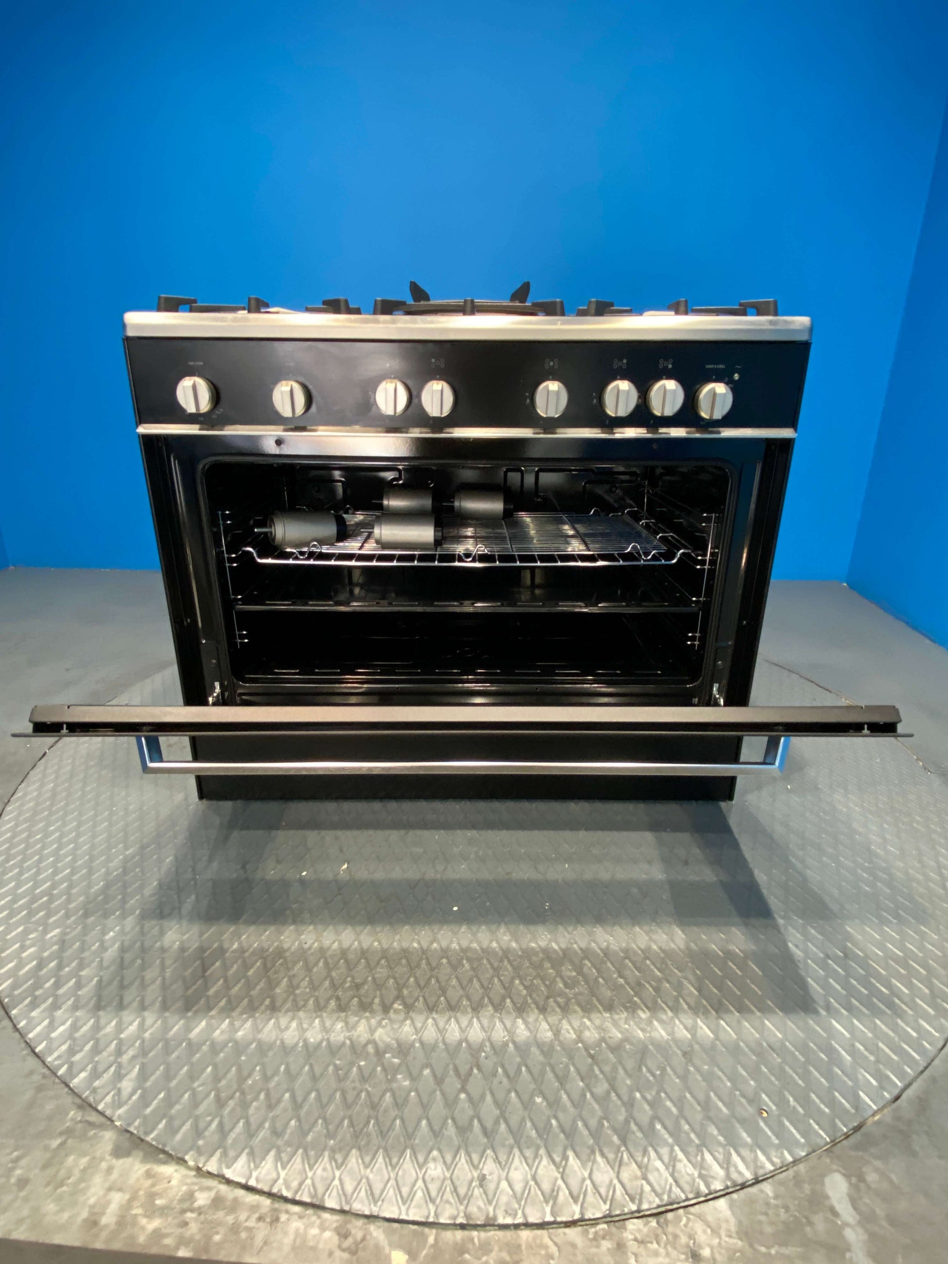 Kenwood CK307G 90cm Gas Range Cooker - Black / Chrome