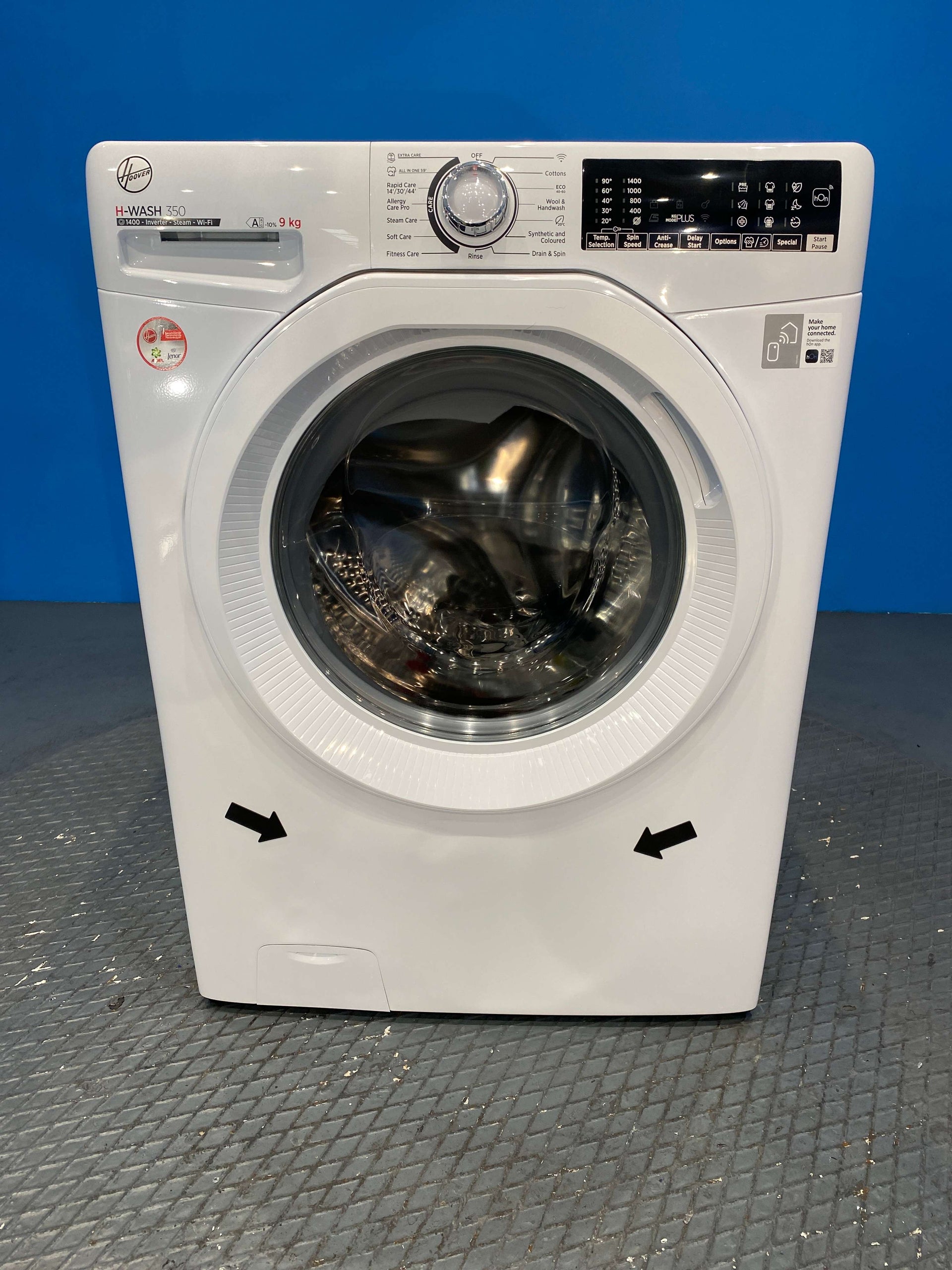 Hoover H3WPS496TAM6 Freestanding Washing Machine 9kg 1400 Spin - White