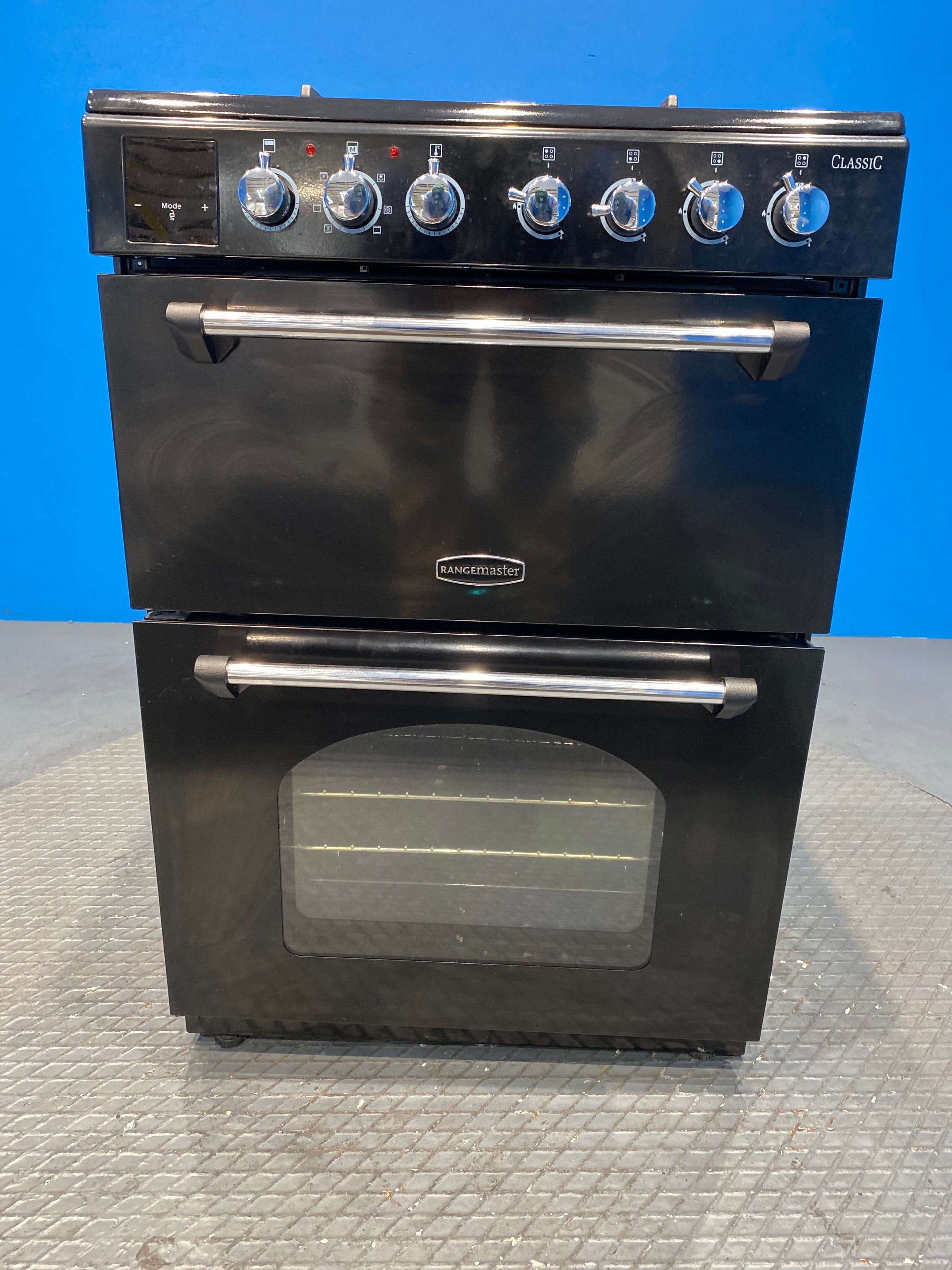 Rangemaster CLA60DFFBL/C Freestanding Cooker 60cm Dual Fuel Black