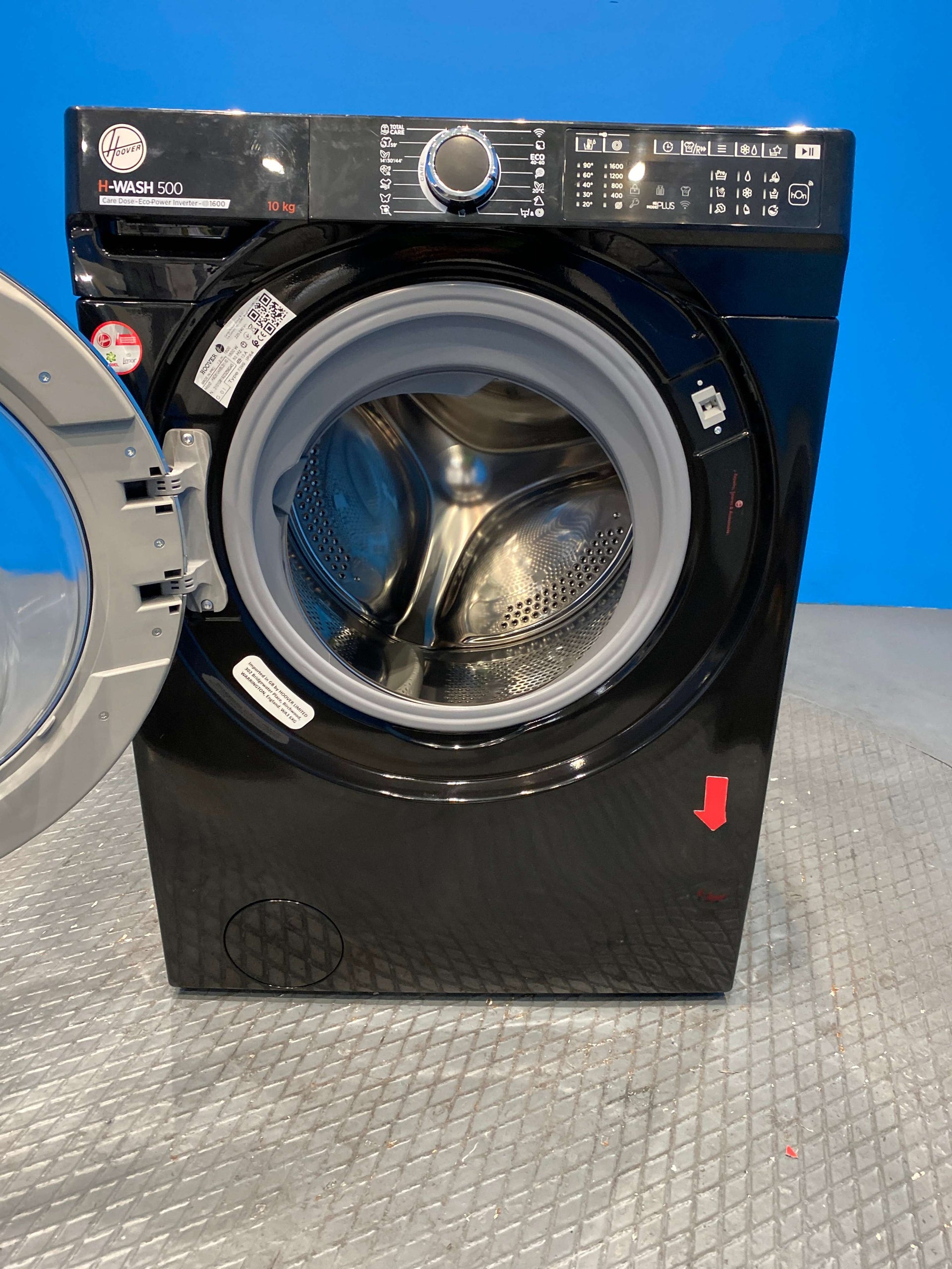 Hoover HWD610AMBCB 10kg 1600 Spin Washing Machine - Black