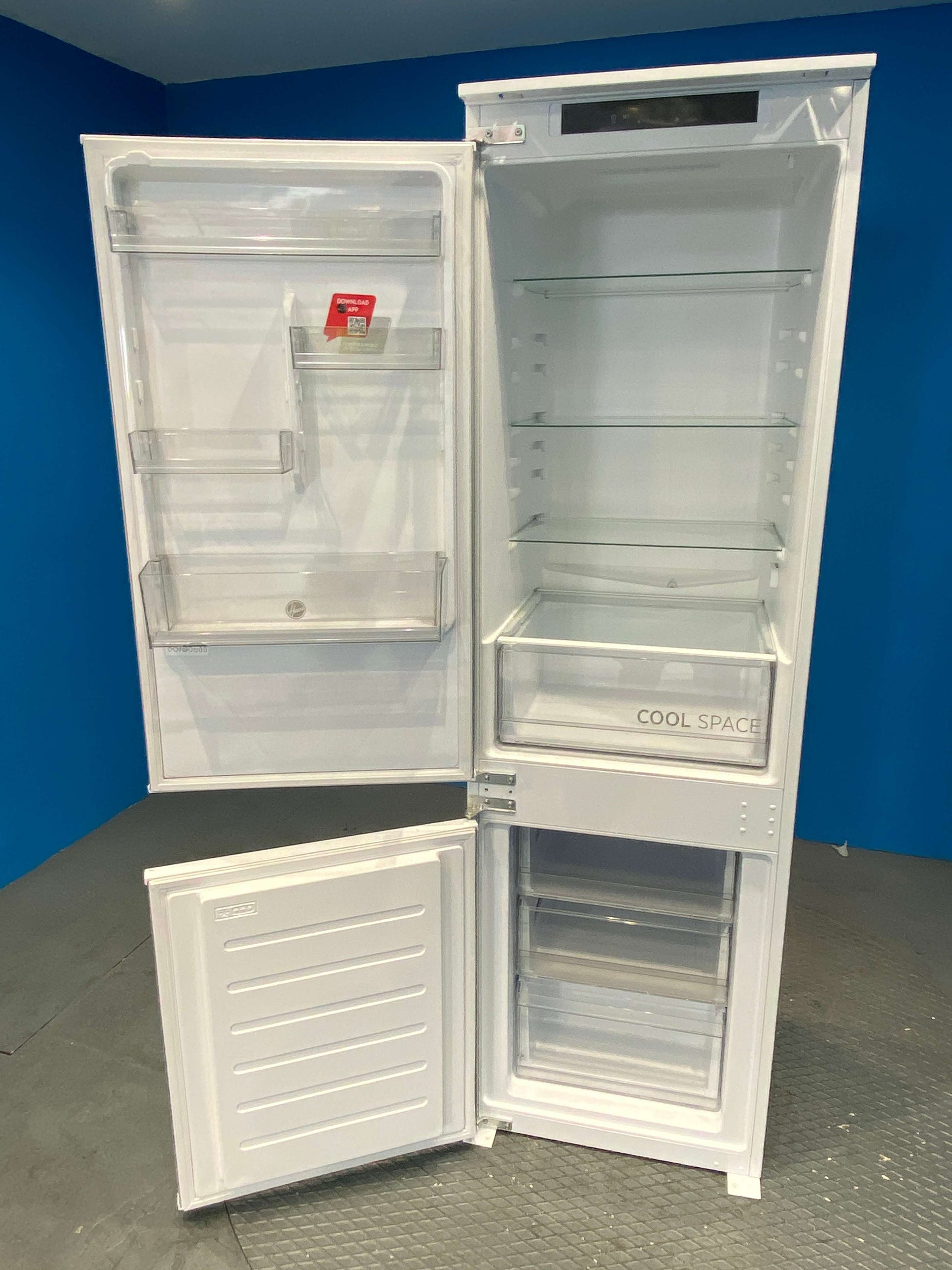 Hoover HOBL3518FK Integrated 264 Litre Combi Fridge Freezer - White