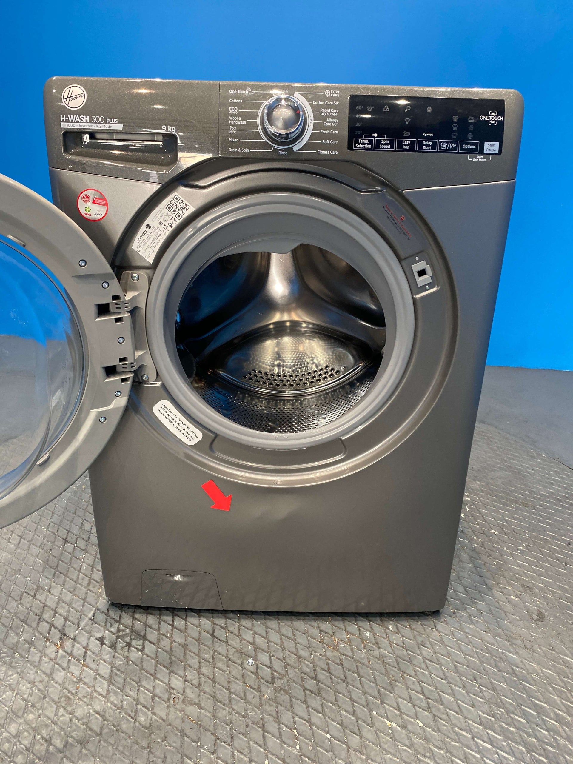 Hoover H3W69TMGGE Freestanding Washing Machine 9kg 1600 Spin - Graphite