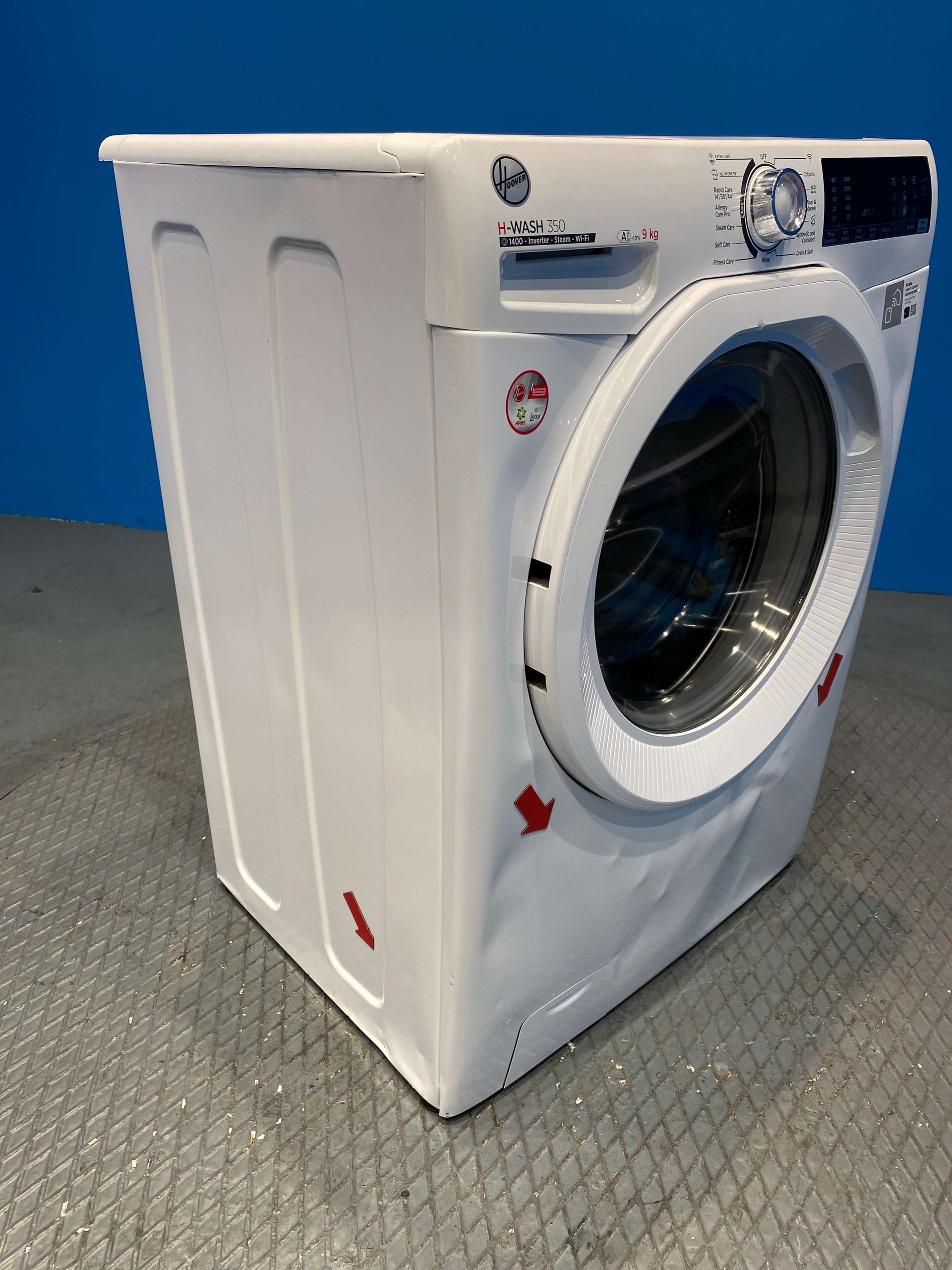 Hoover H3WPS496TAM6 Freestanding Washing Machine 9kg 1400 Spin - White