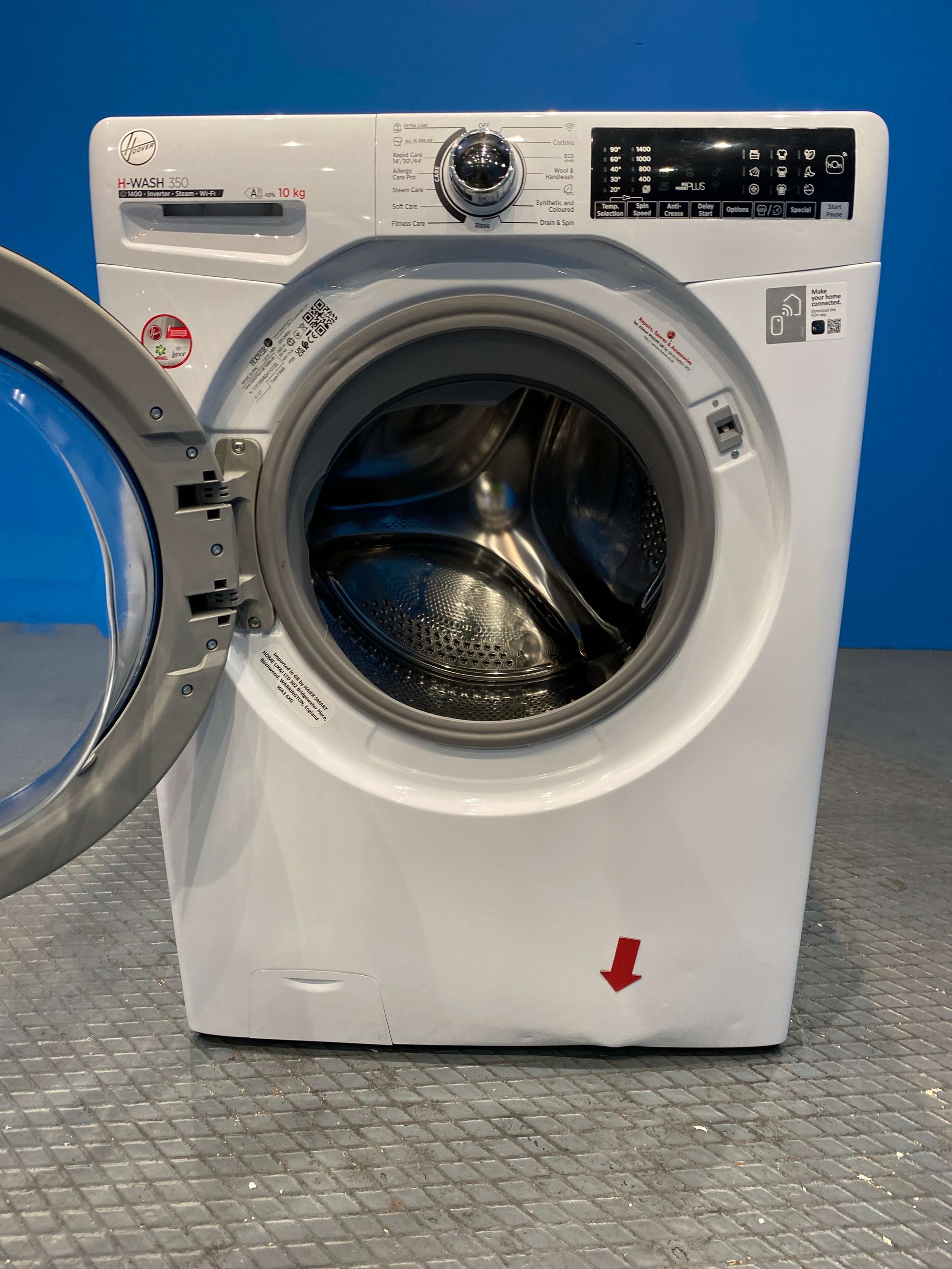 Hoover H3WPS4106TMB6 10kg 1400 Spin Washing Machine - White