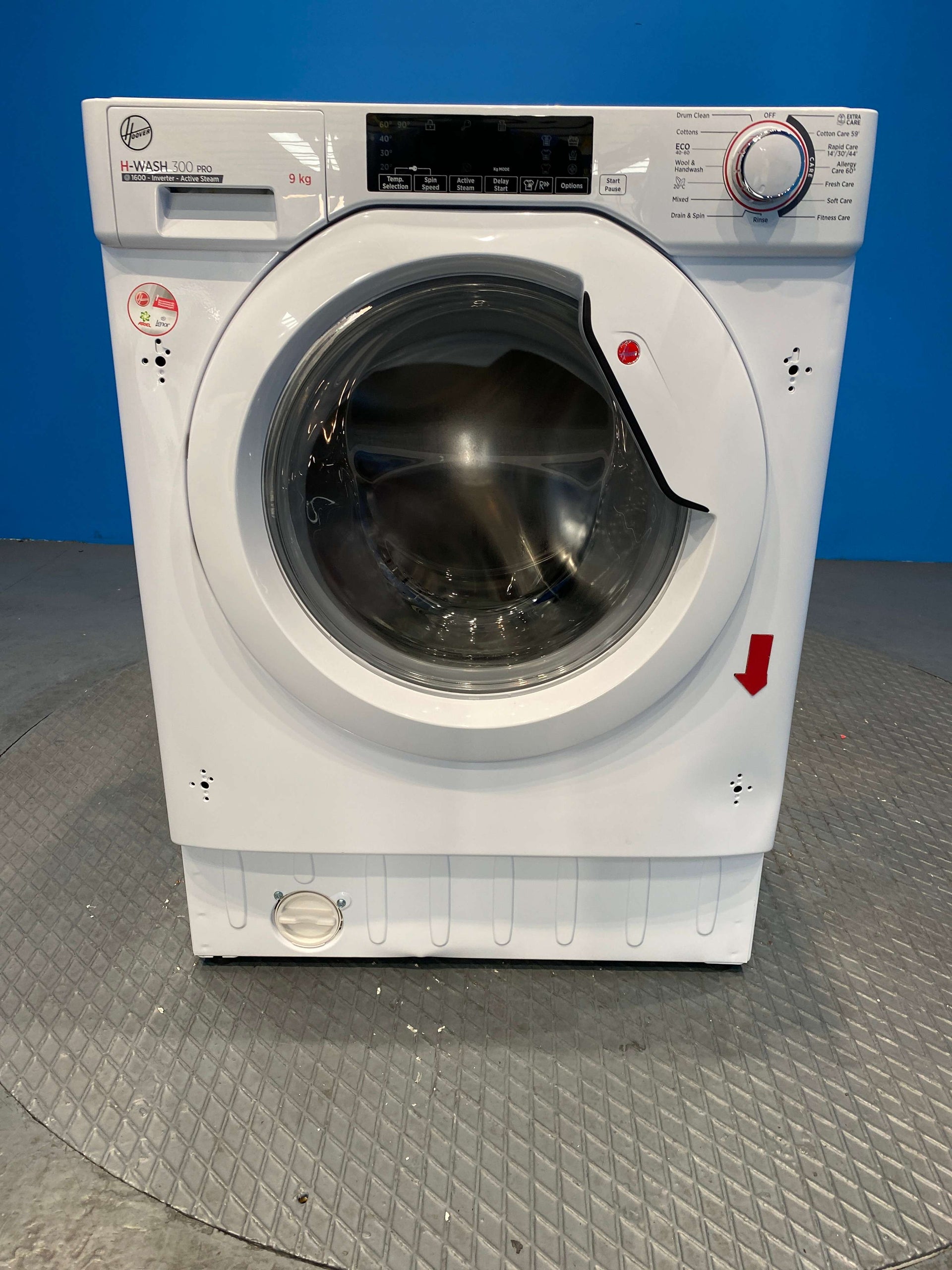 Hoover HBWOS69TMET Built In Washing Machine 9kg 1600 Spin - White