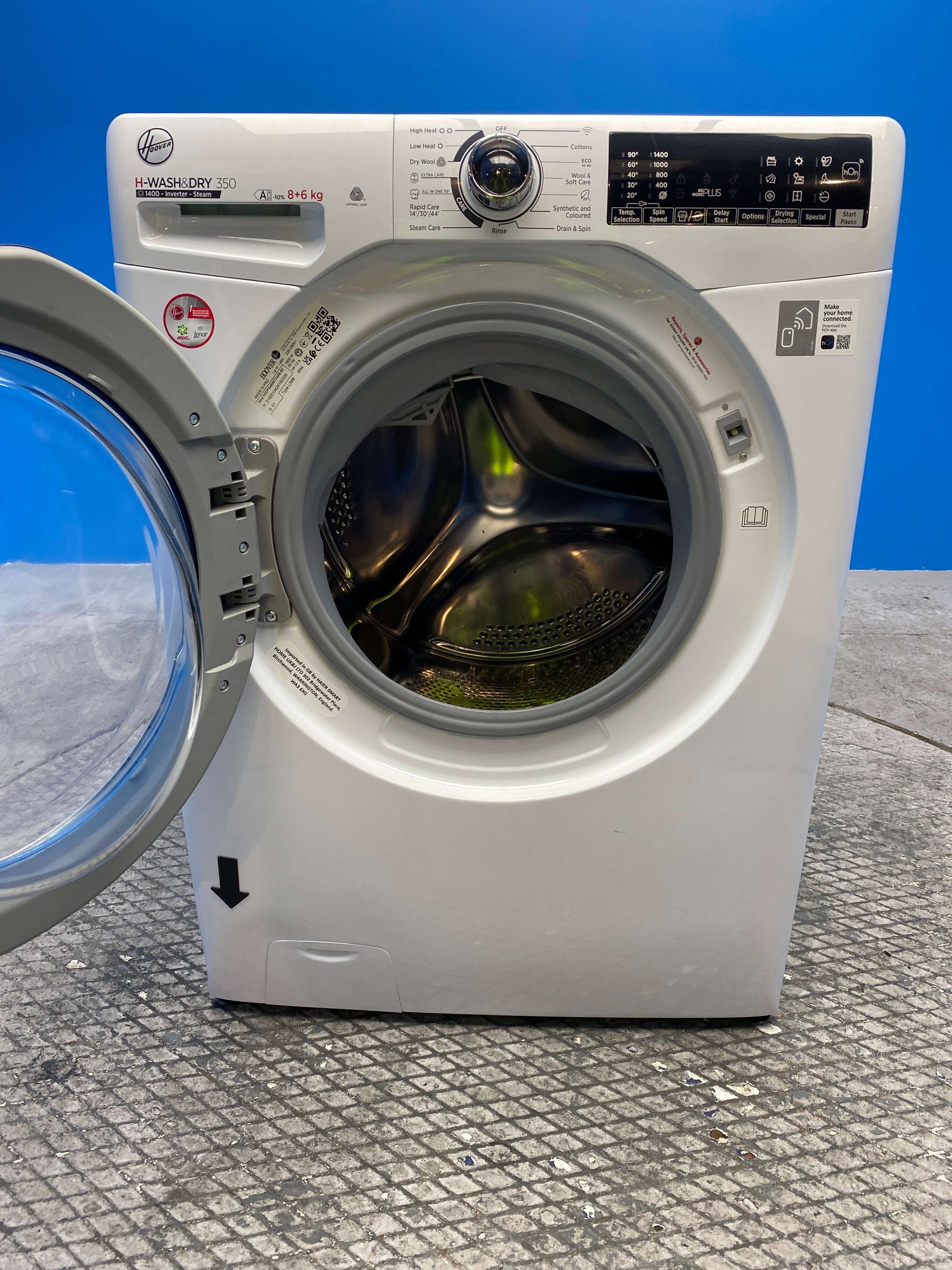 Hoover H3DPS4866TAMB 8kg / 6kg 1400 Spin Washer Dryer - White