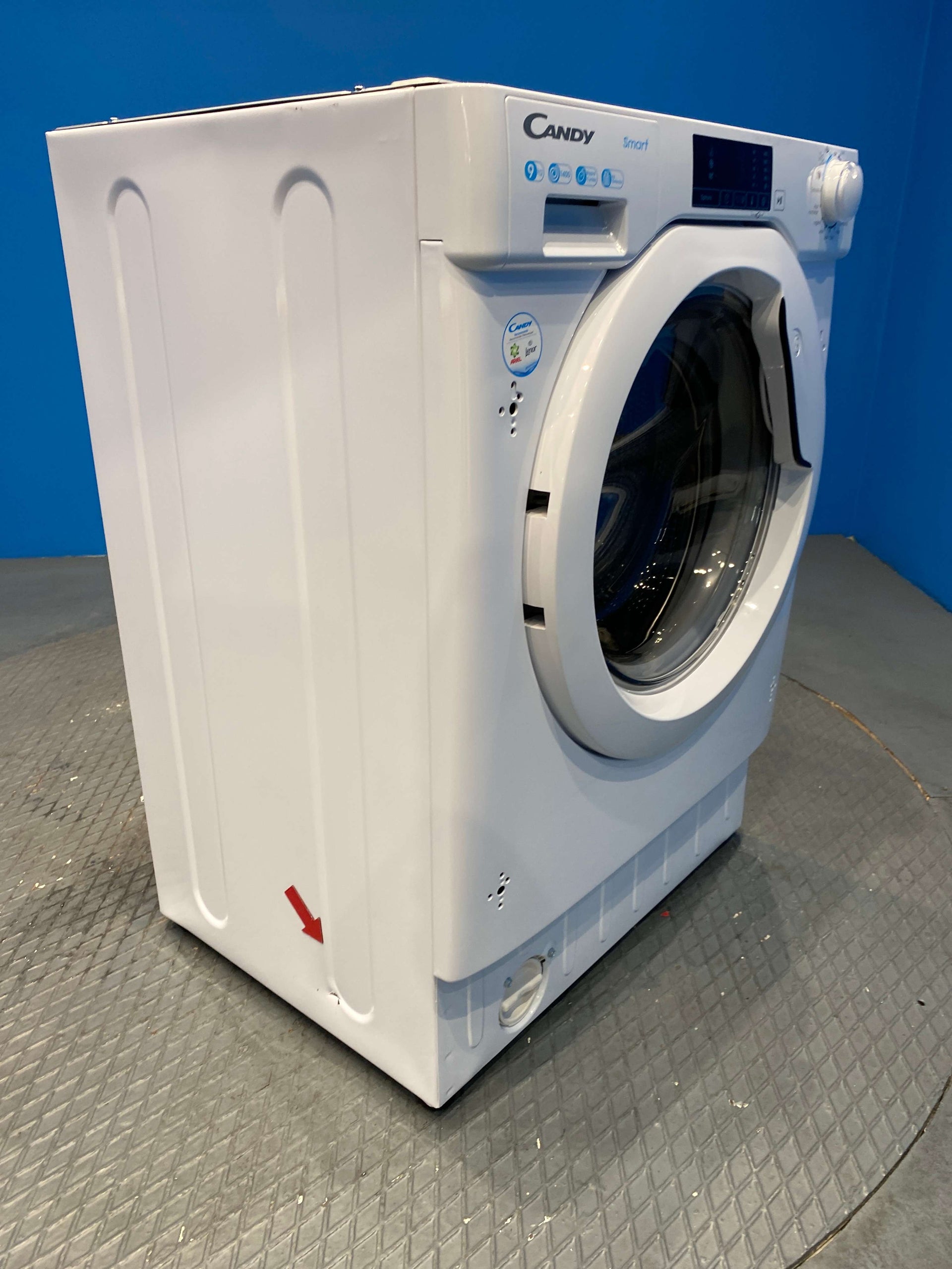 Candy CBW49D1W4 Integrated 9kg 1400 Spin Washing Machine - White