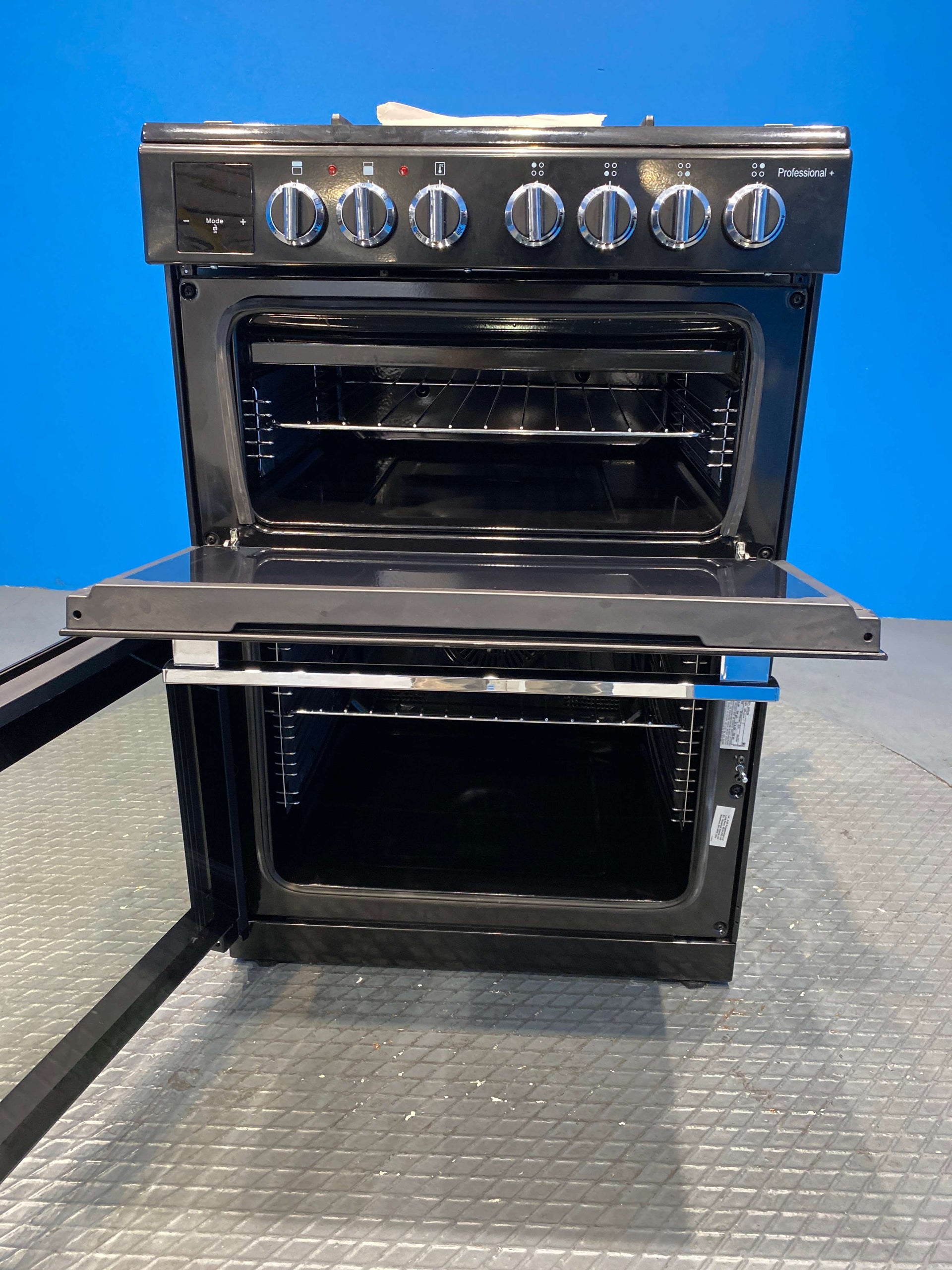 Rangemaster PROPL60DFFBL/C Freestanding Cooker Dual Fuel 60cm Black