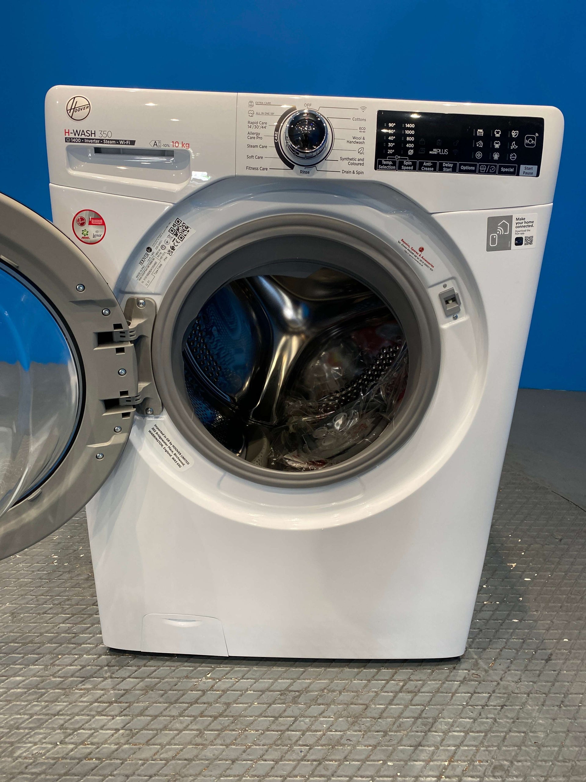 Hoover H3WPS4106TMB6 10kg 1400 Spin Washing Machine - White