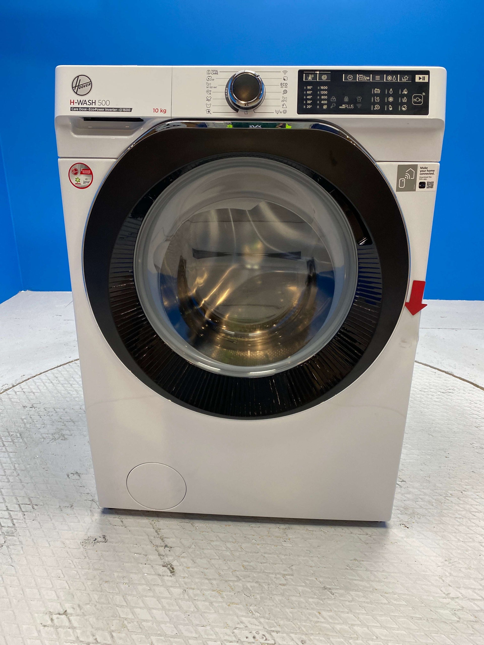 Hoover HWD610AMBC Freestanding Washing Machine 10kg 1600 Spin - White