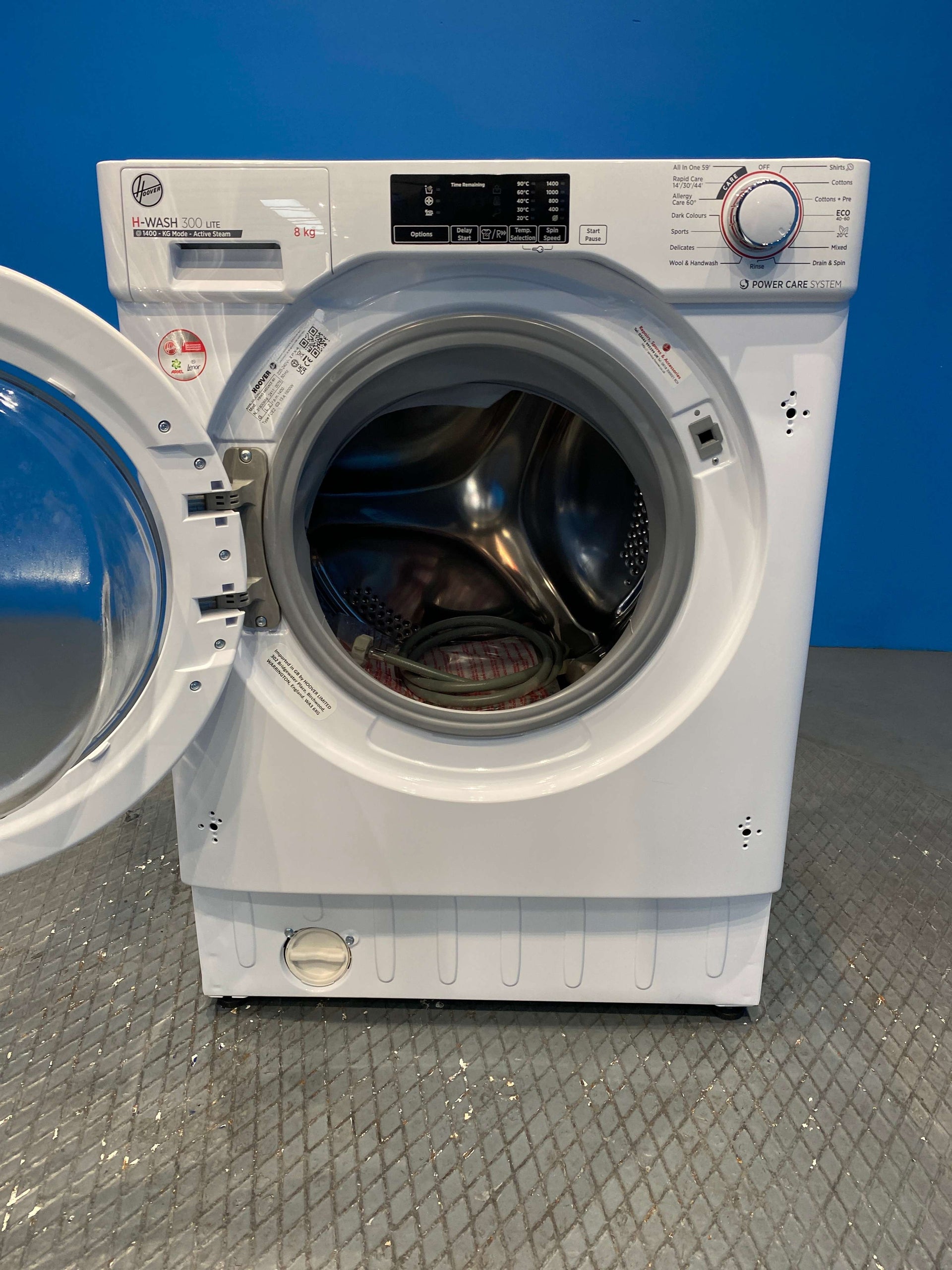 Hoover HBWS48D1ACE Built In Washing Machine 8kg 1400 Spin - White