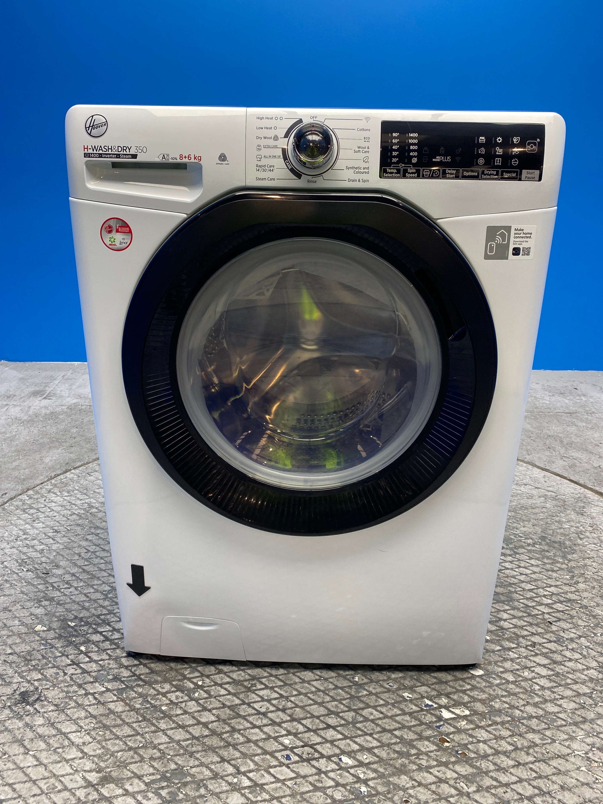 Hoover H3DPS4866TAMB 8kg / 6kg 1400 Spin Washer Dryer - White