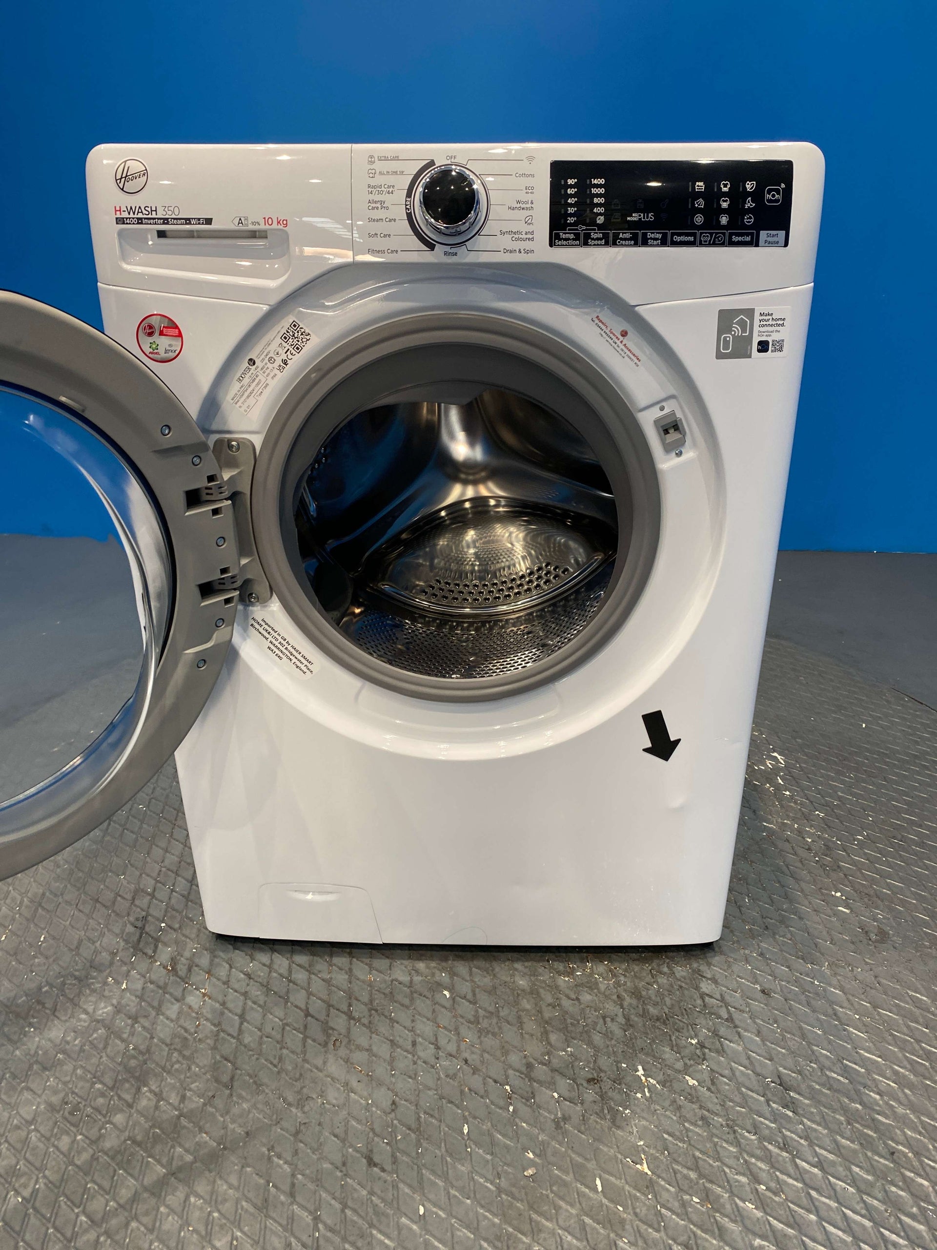 Hoover H3WPS4106TMB6 10kg 1400 Spin Washing Machine - White