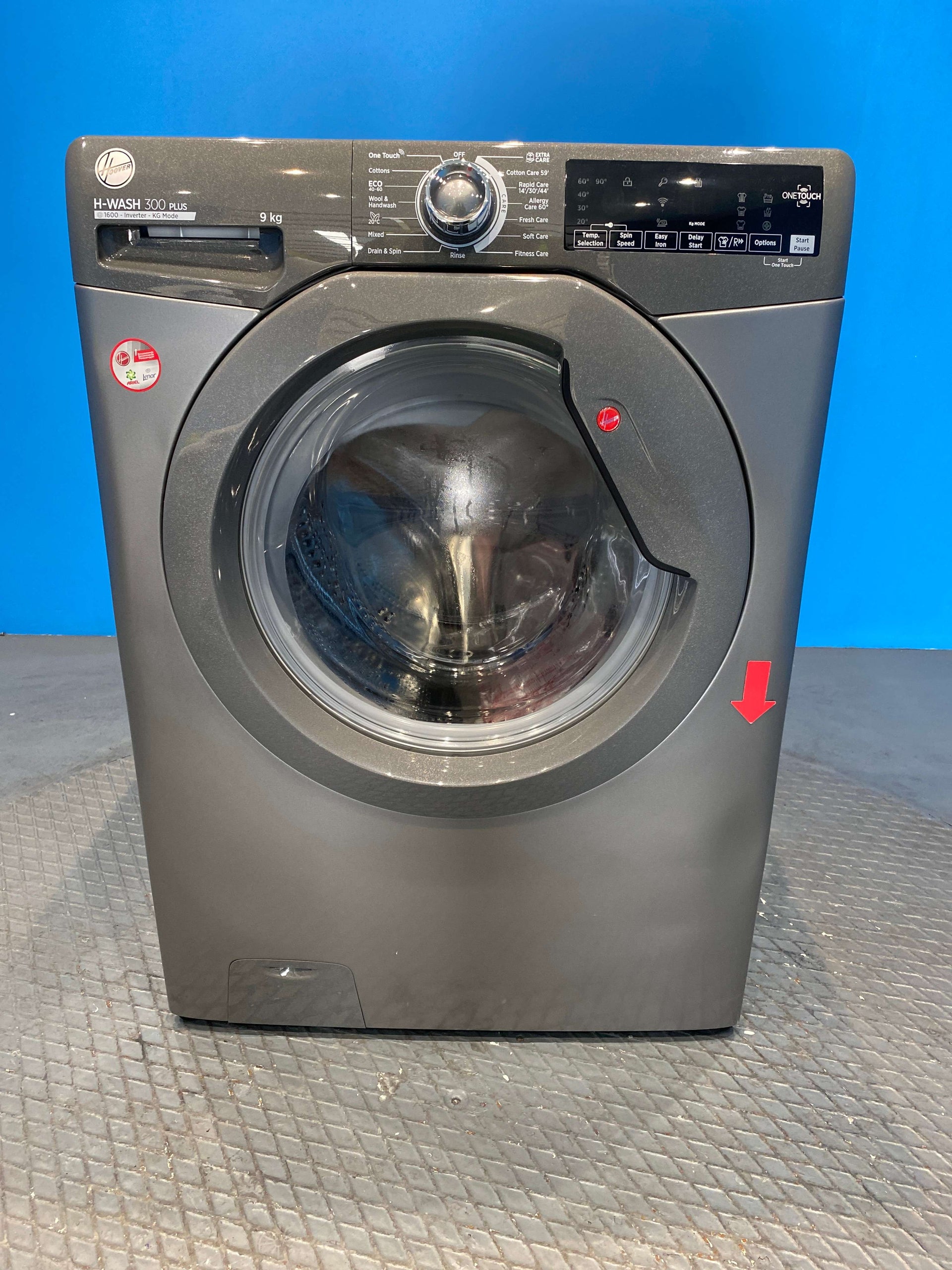 Hoover H3W69TMGGE Freestanding Washing Machine 9kg 1600 Spin - Graphite