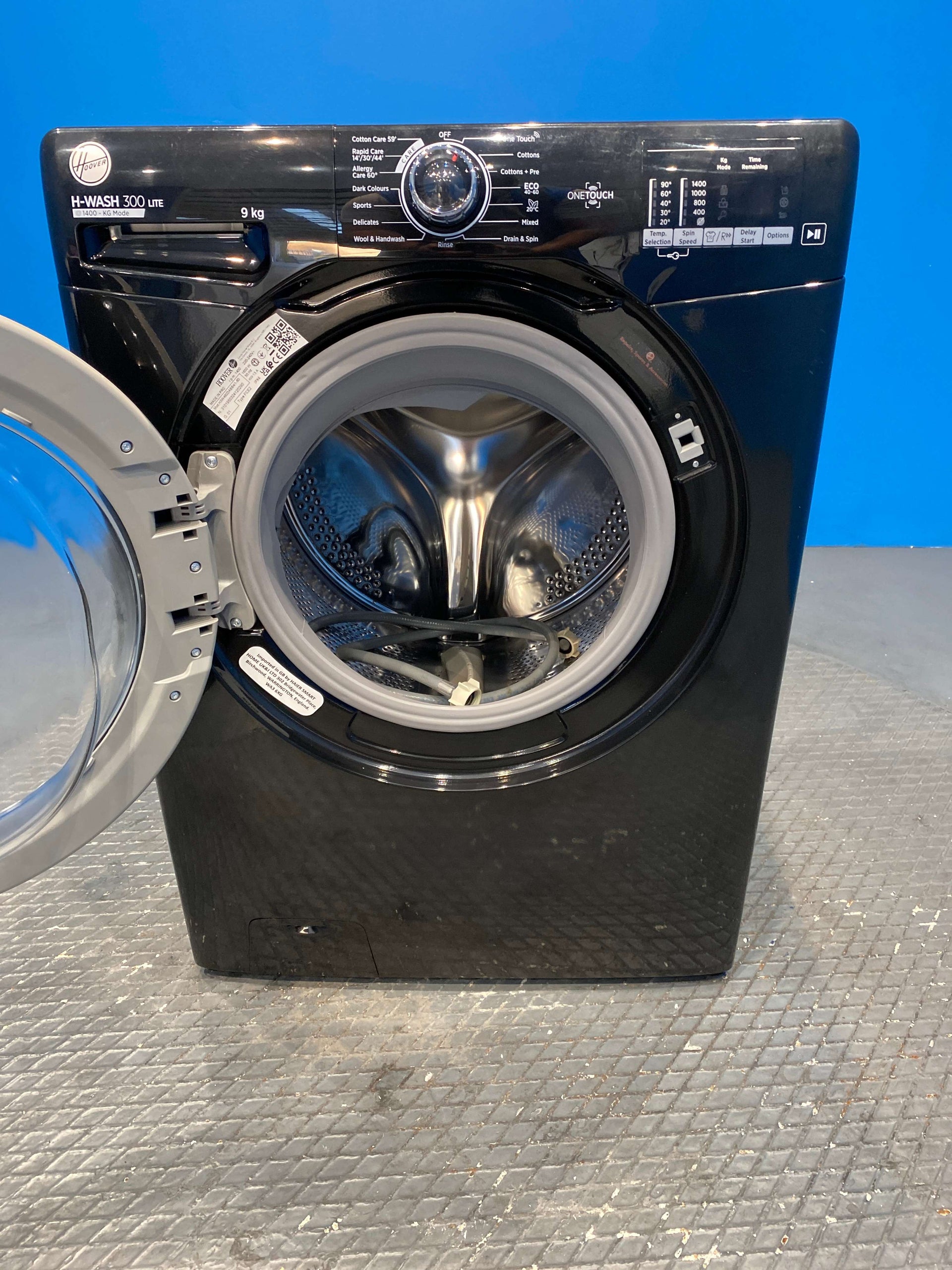 Hoover H3W492DABB4 Freestanding Washing Machine 9kg 1400 Spin - Black